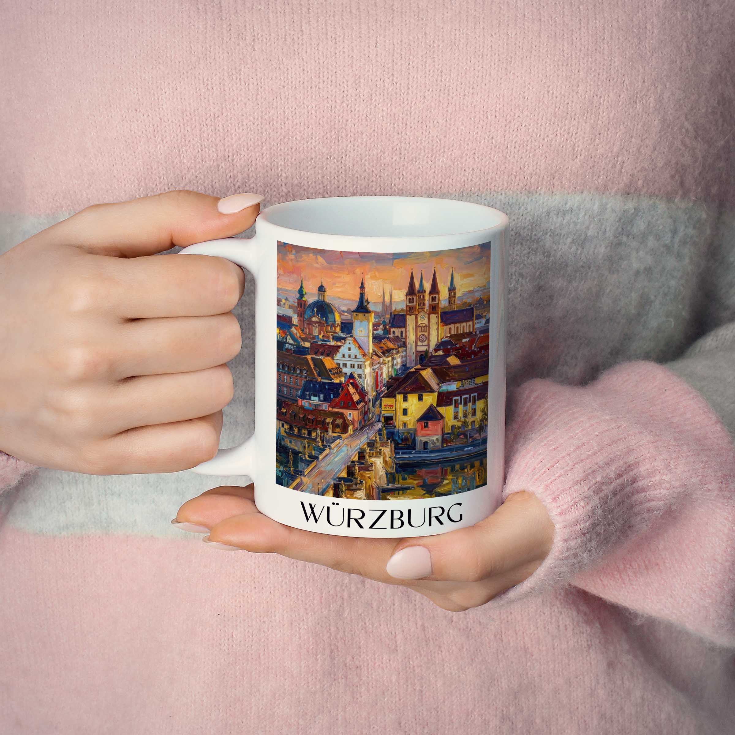 würzburg-franken-deutschland-kaffeebecher-oil-painting-oelgemaelde