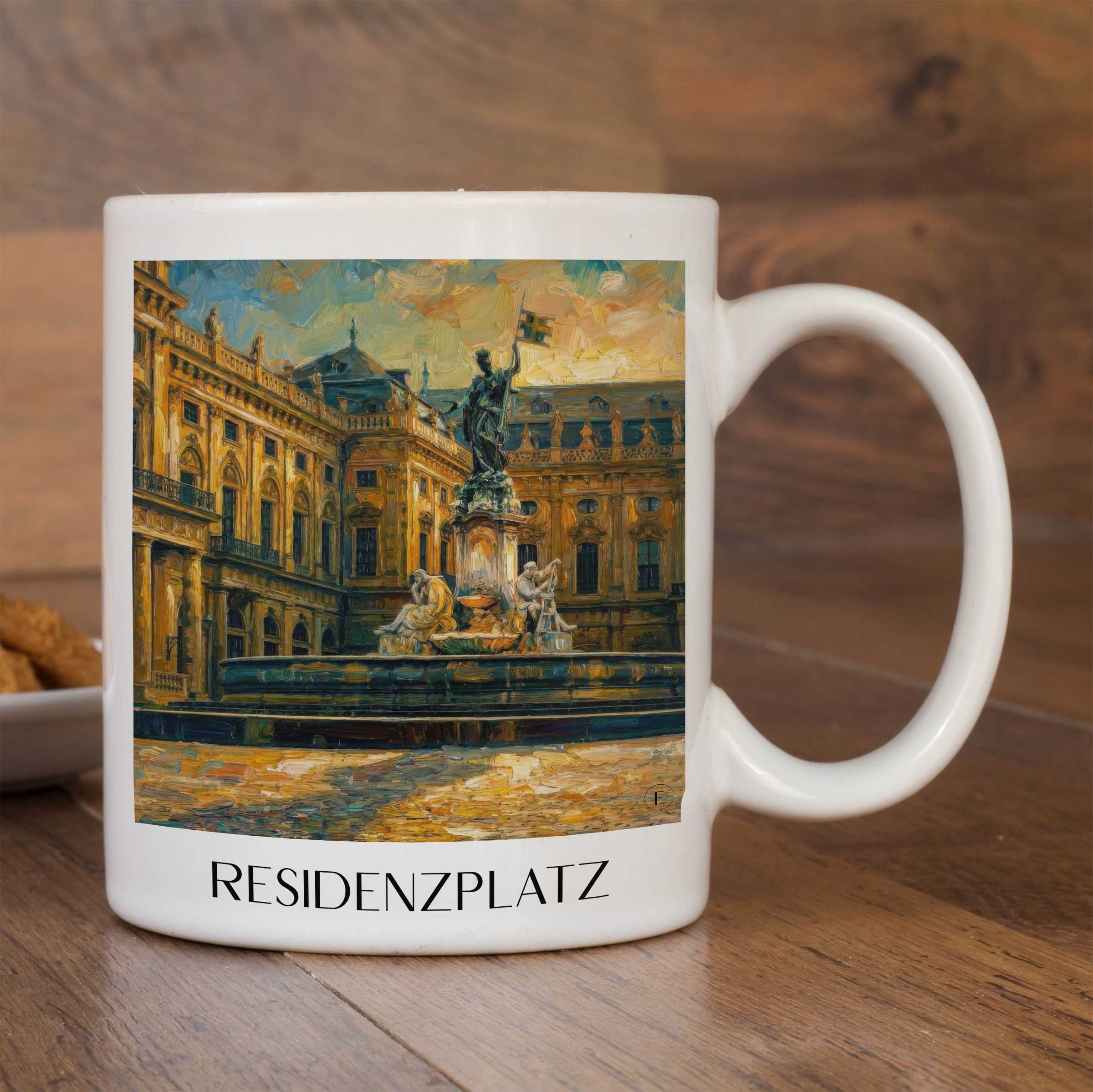 residenzplatz-würzburg-deutschland-kaffeebecher-oil-painting-oelgemaelde