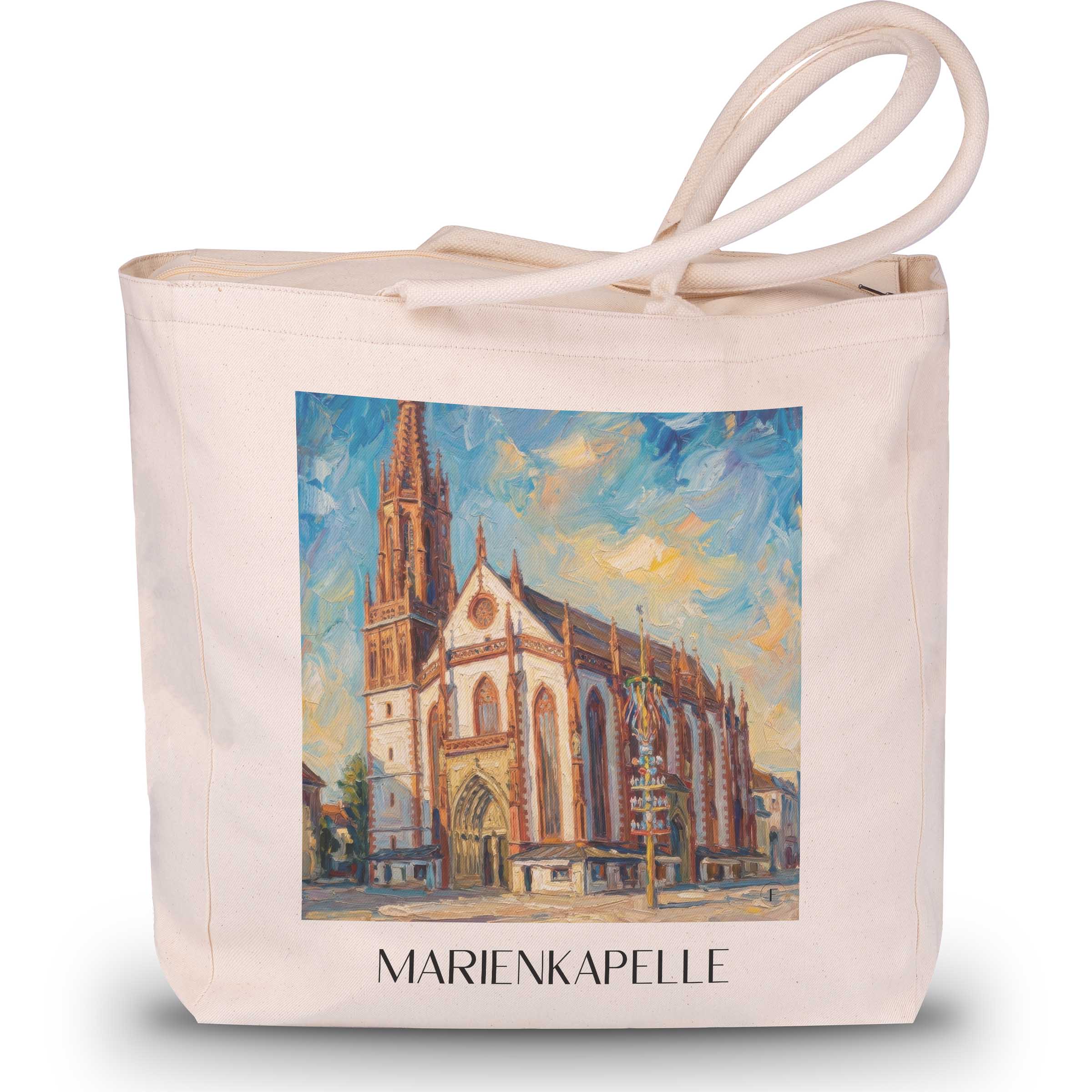 marienkapelle-würzburg-deutschland-einkaufstasche-oil-painting-oelgemaelde