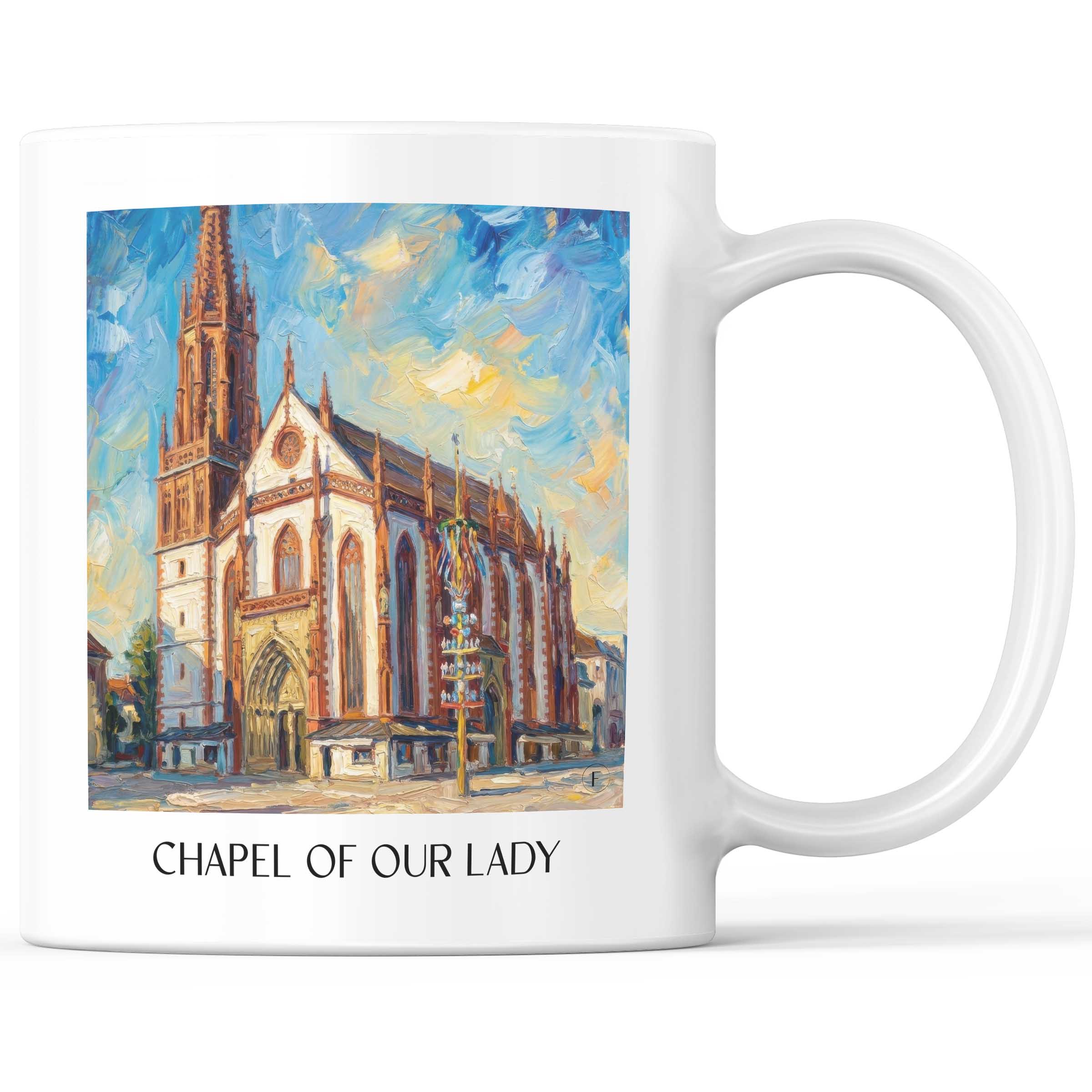 Marienkapelle Kaffeebecher - Würzburg - Deutschland Becher - Kaffeetasse im Ölgemälde Stil