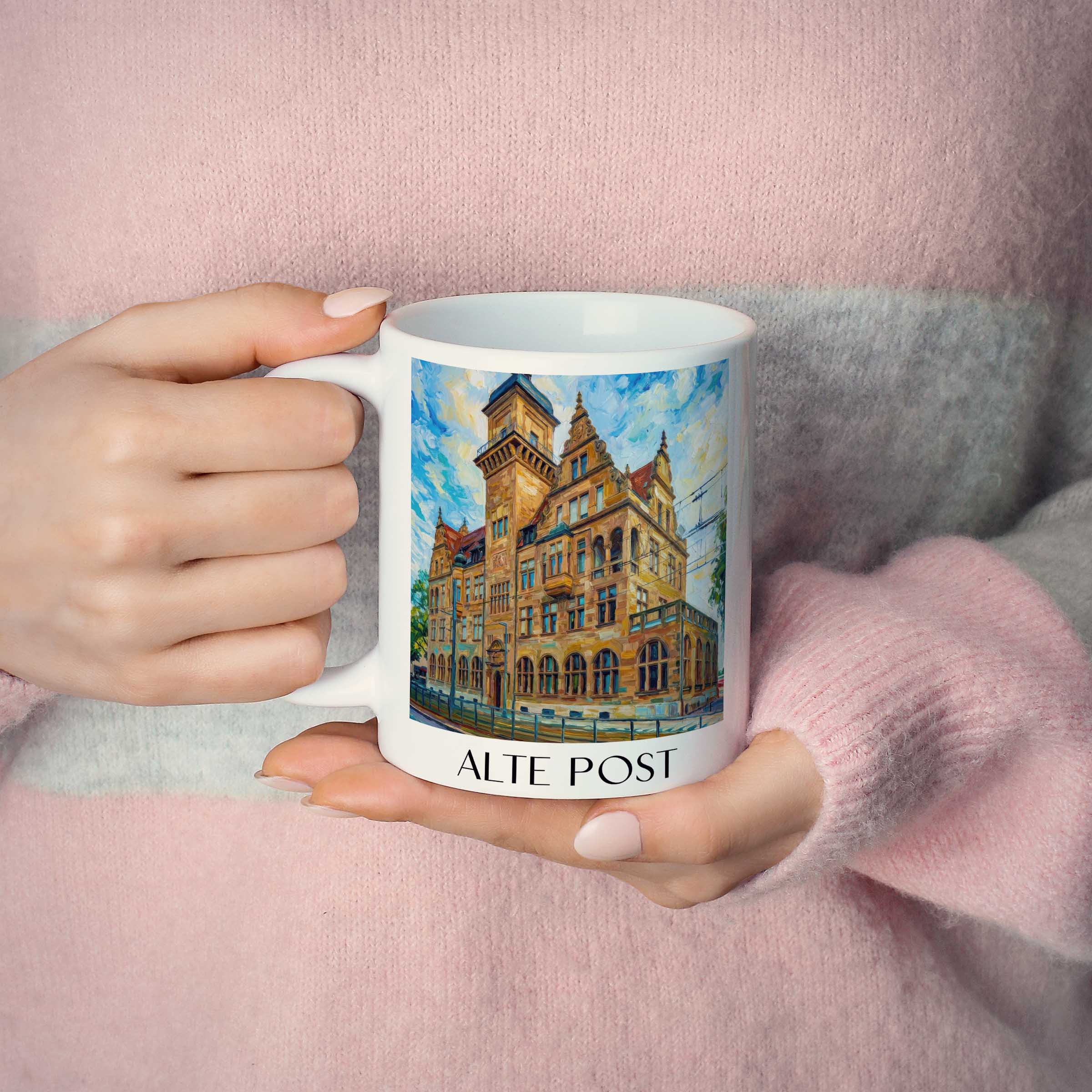 alte-post-heilbronn-deutschland-kaffeebecher-oil-painting-oelgemaelde
