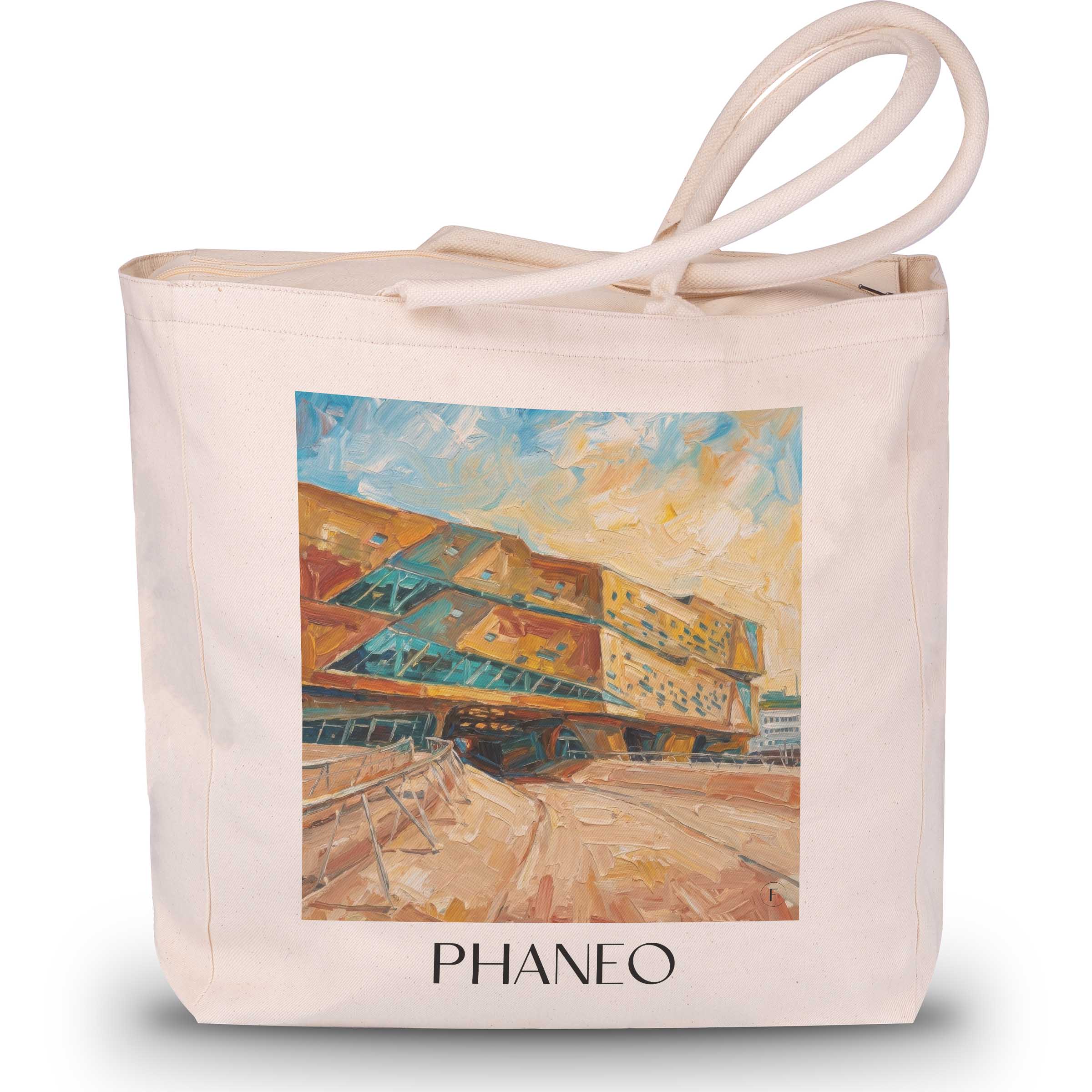 Phaneo Shopping Tasche - Wolfsburg - Deutschland Tote Bag - Einkaufstasche im ĂlgemĂ€lde Stil