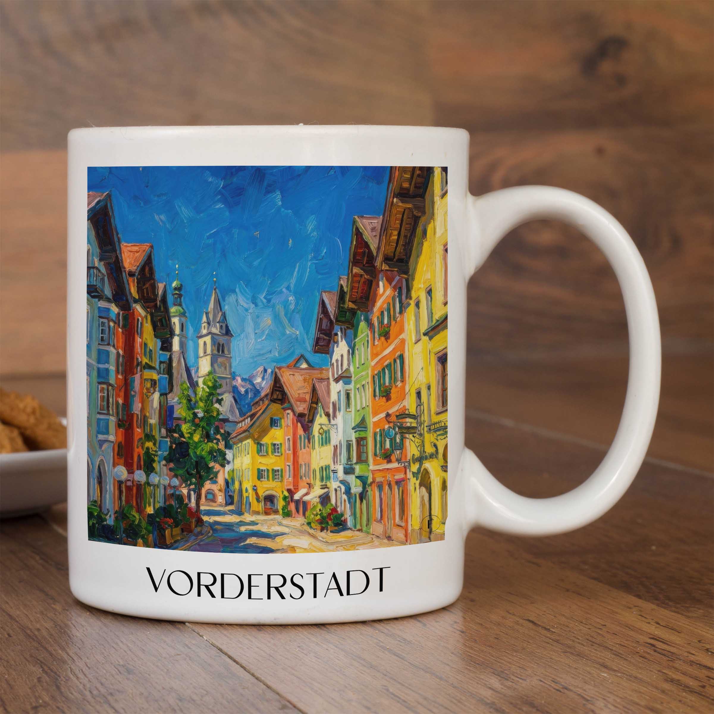 vorderstadt-kitzbühel-österreich-kaffeebecher-oil-painting-oelgemaelde