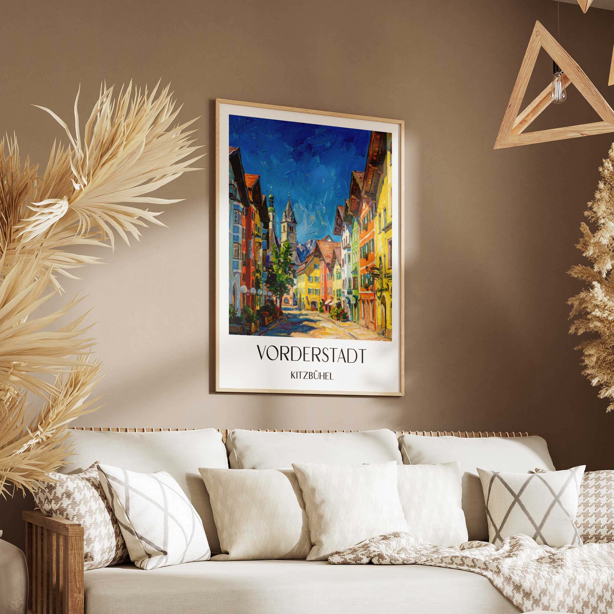 vorderstadt-kitzbühel-österreich-poster-oil-painting-oelgemaelde