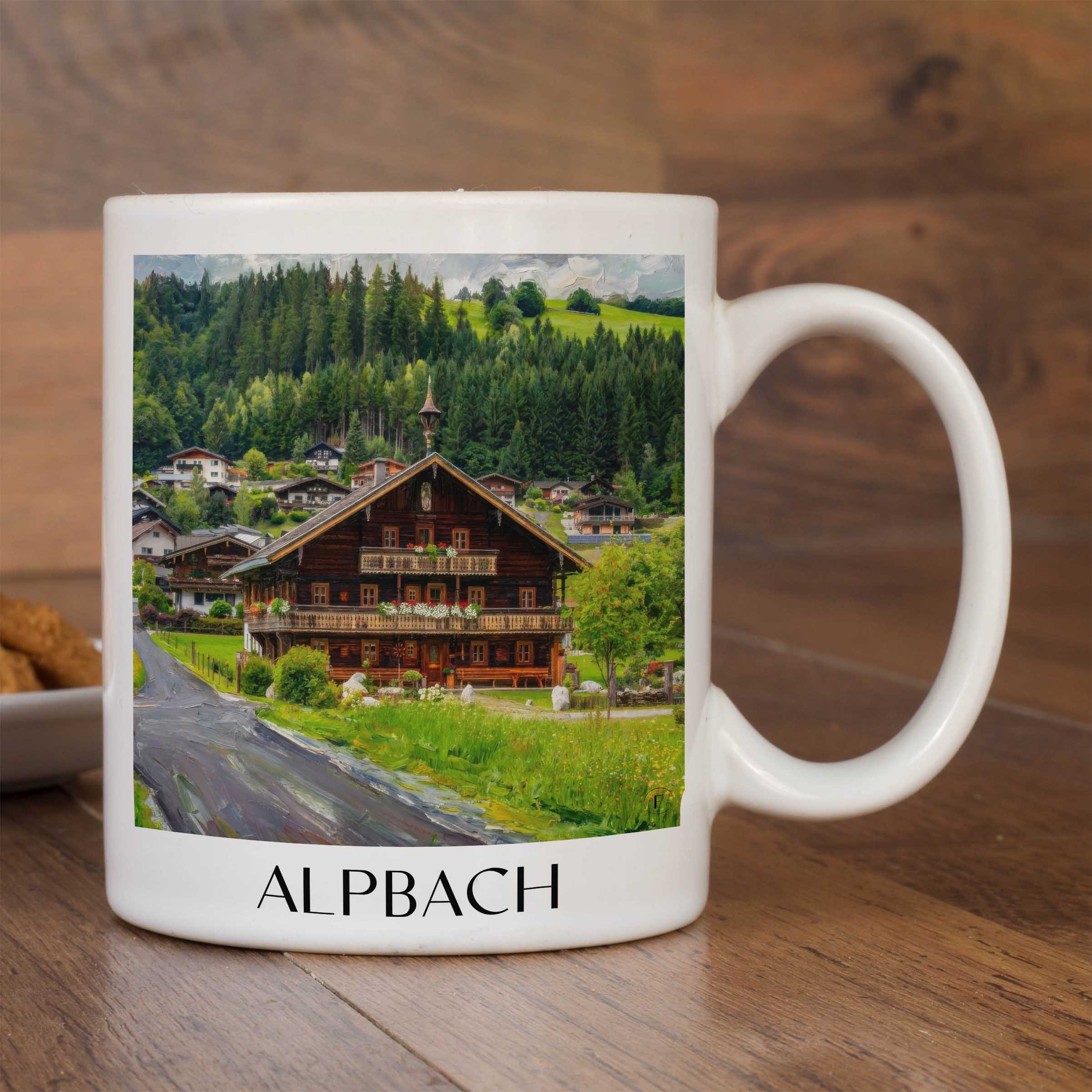 alpbach-tirol-österreich-kaffeebecher-oil-painting-oelgemaelde