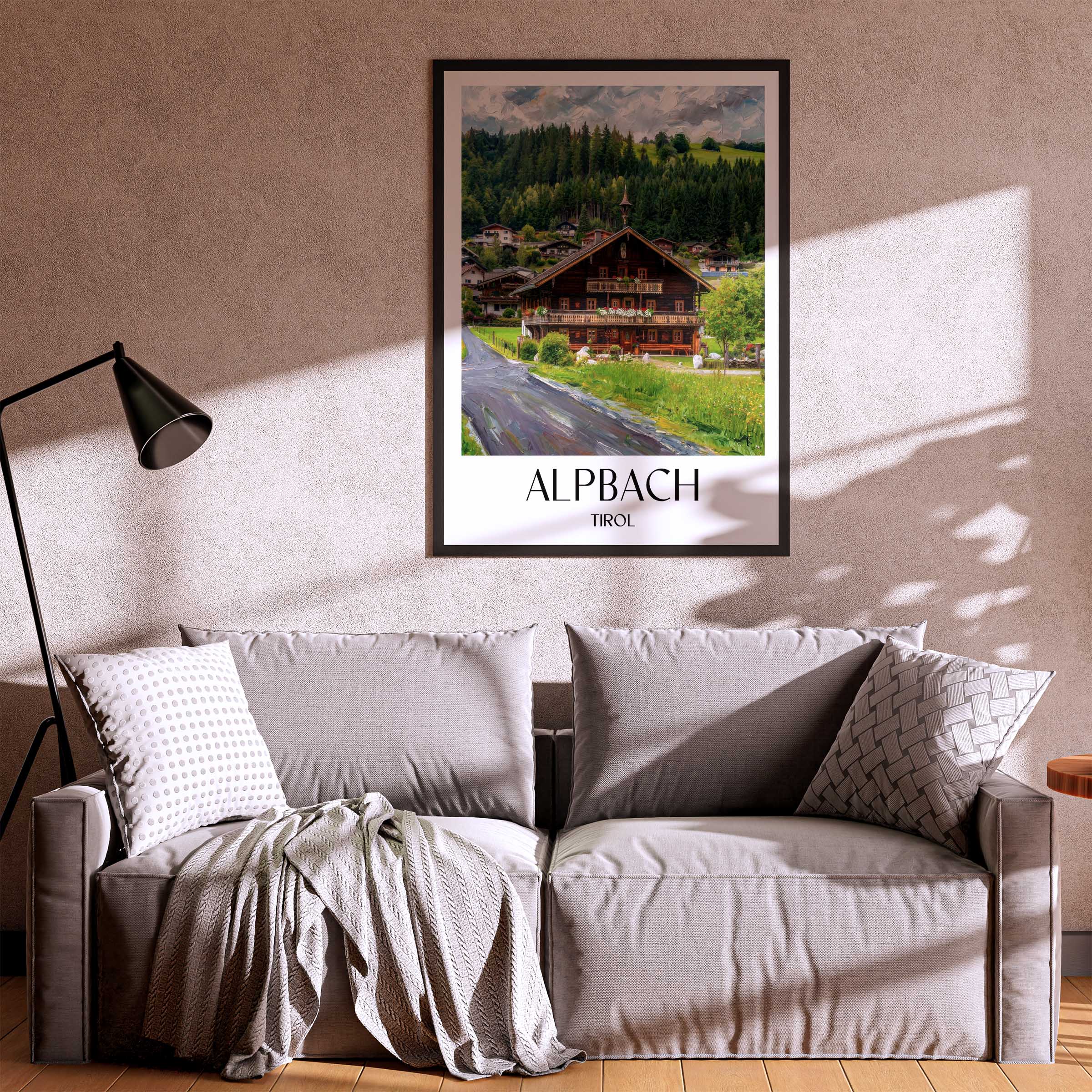 alpbach-tirol-österreich-poster-oil-painting-oelgemaelde