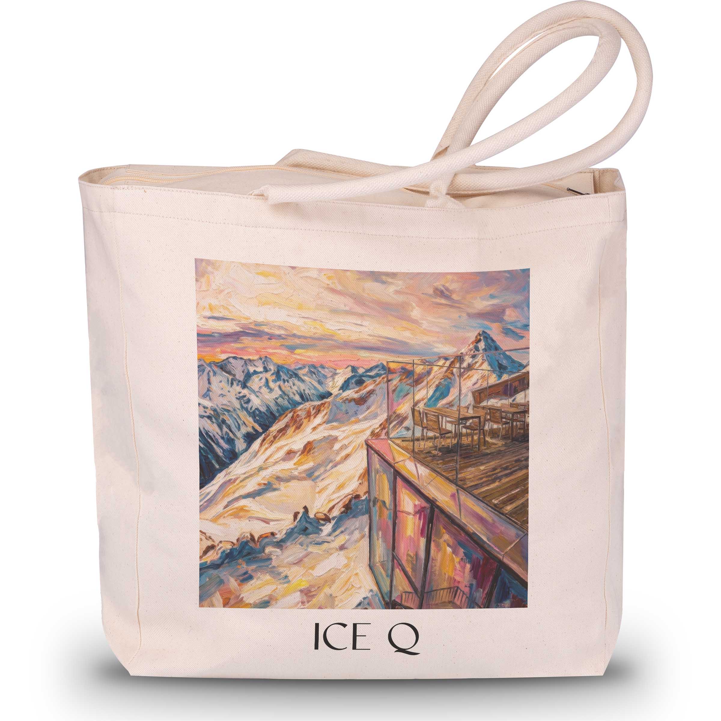 ice-q-sölden-österreich-einkaufstasche-oil-painting-oelgemaelde
