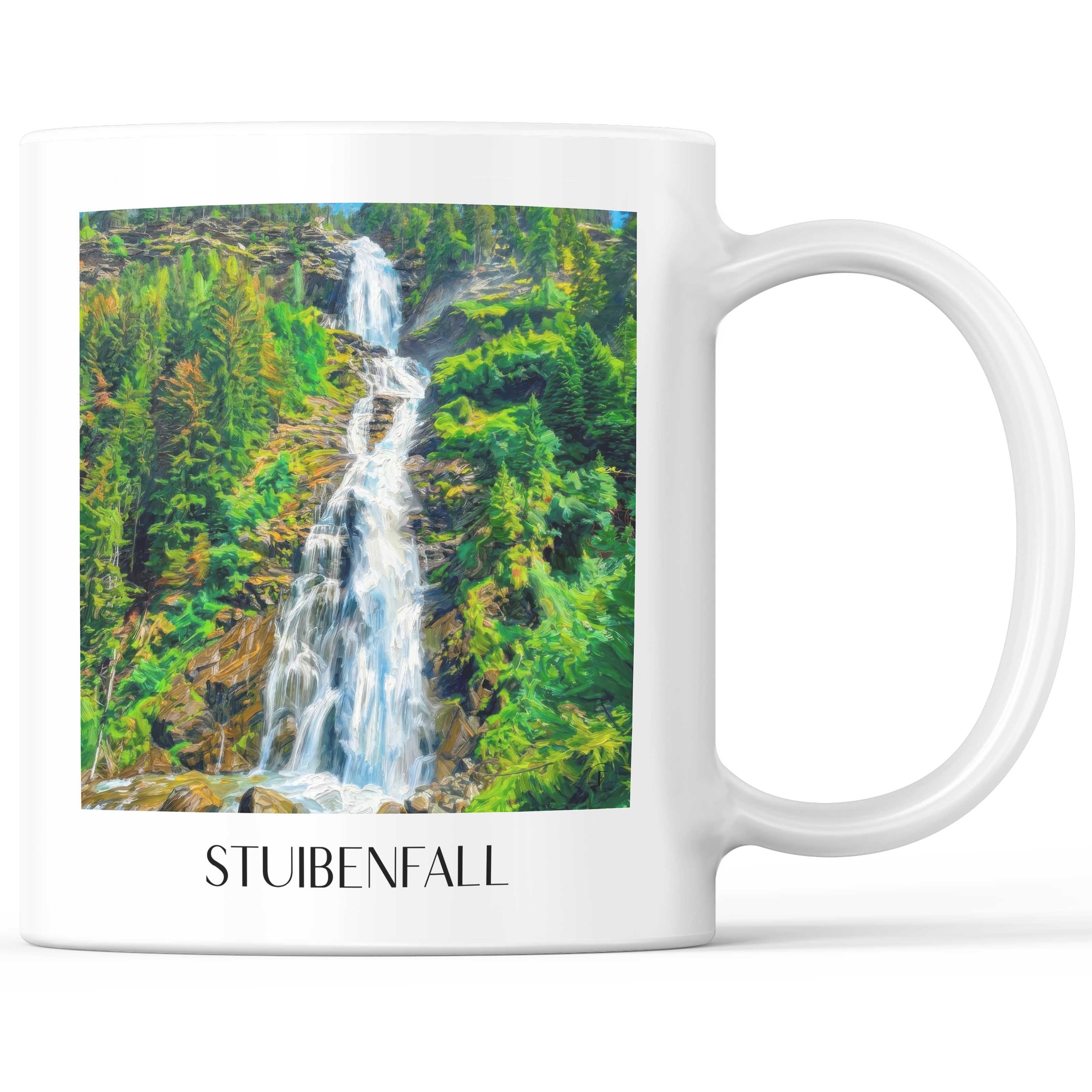 stuibenfall-tirol-österreich-kaffeebecher-oil-painting-oelgemaelde