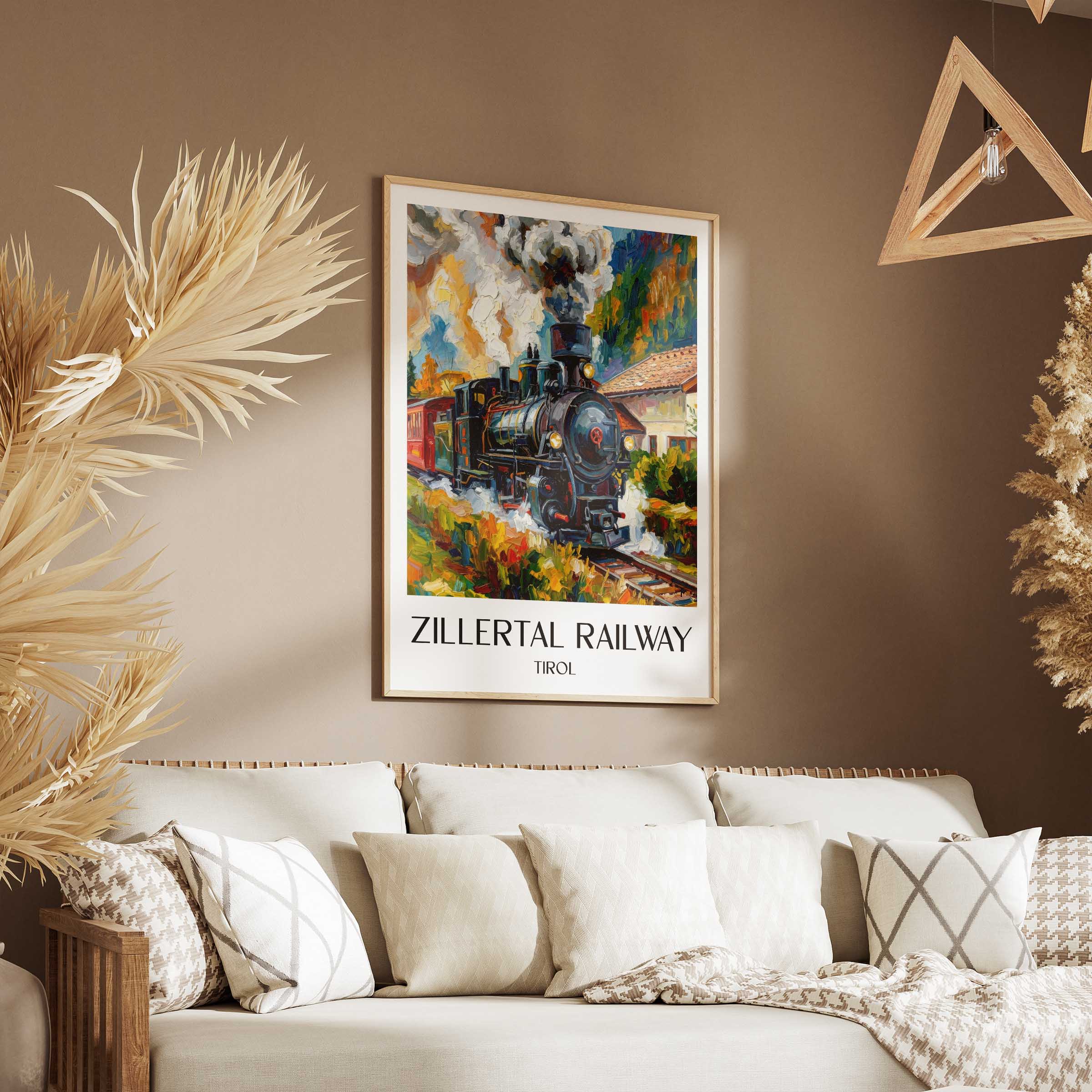 zillertalbahn-tirol-österreich-poster-oil-painting-oelgemaelde