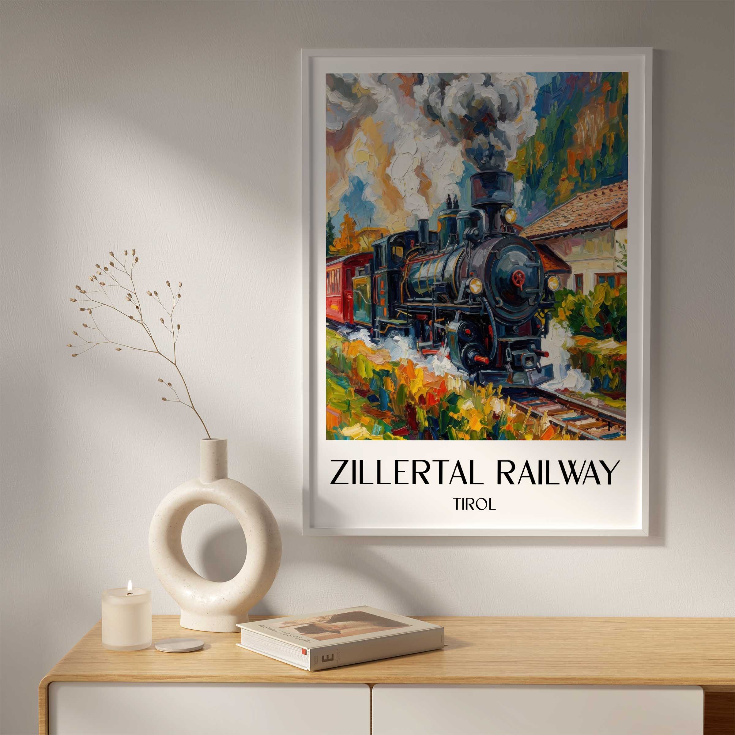 zillertalbahn-tirol-österreich-poster-oil-painting-oelgemaelde