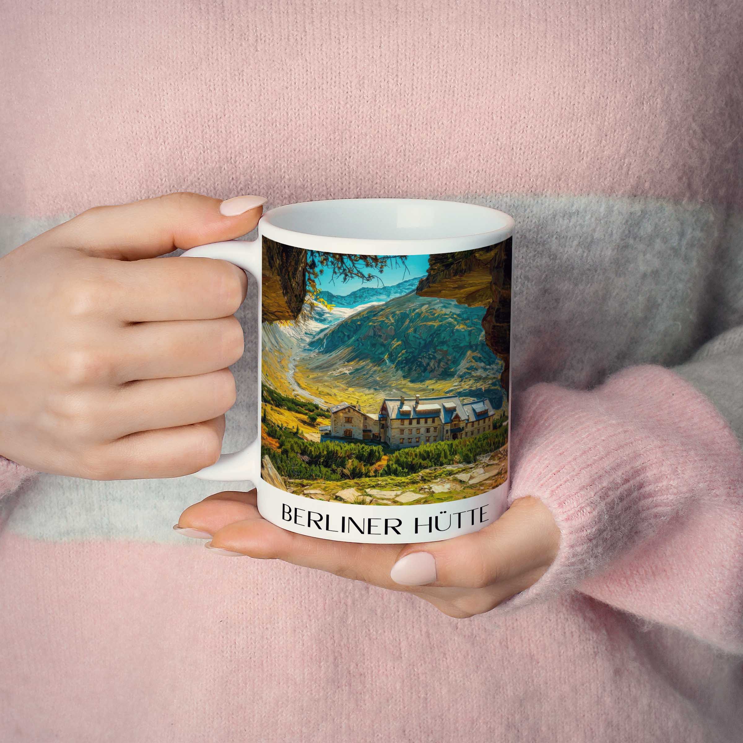 berliner-hütte-zillertaler-alpen-österreich-kaffeebecher-oil-painting-oelgemaelde