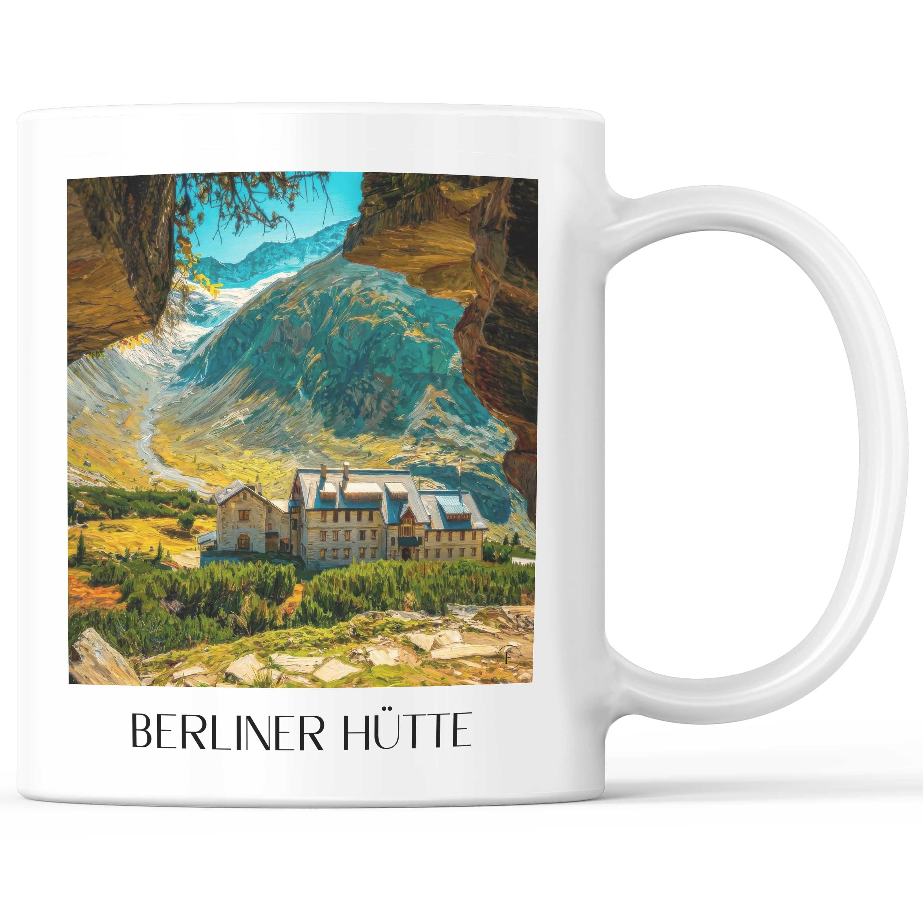 berliner-hütte-zillertaler-alpen-österreich-kaffeebecher-oil-painting-oelgemaelde