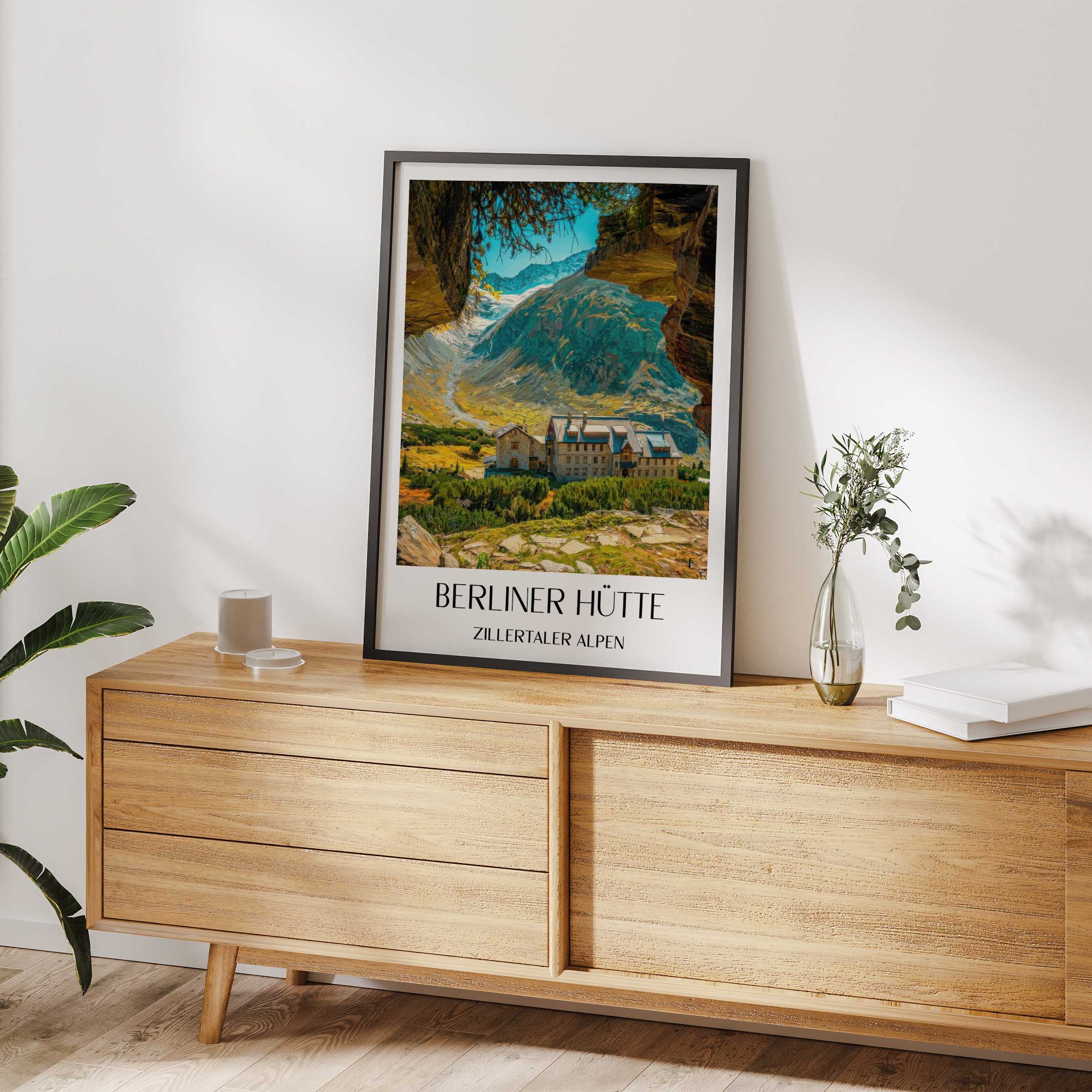 berliner-hütte-zillertaler-alpen-österreich-poster-oil-painting-oelgemaelde