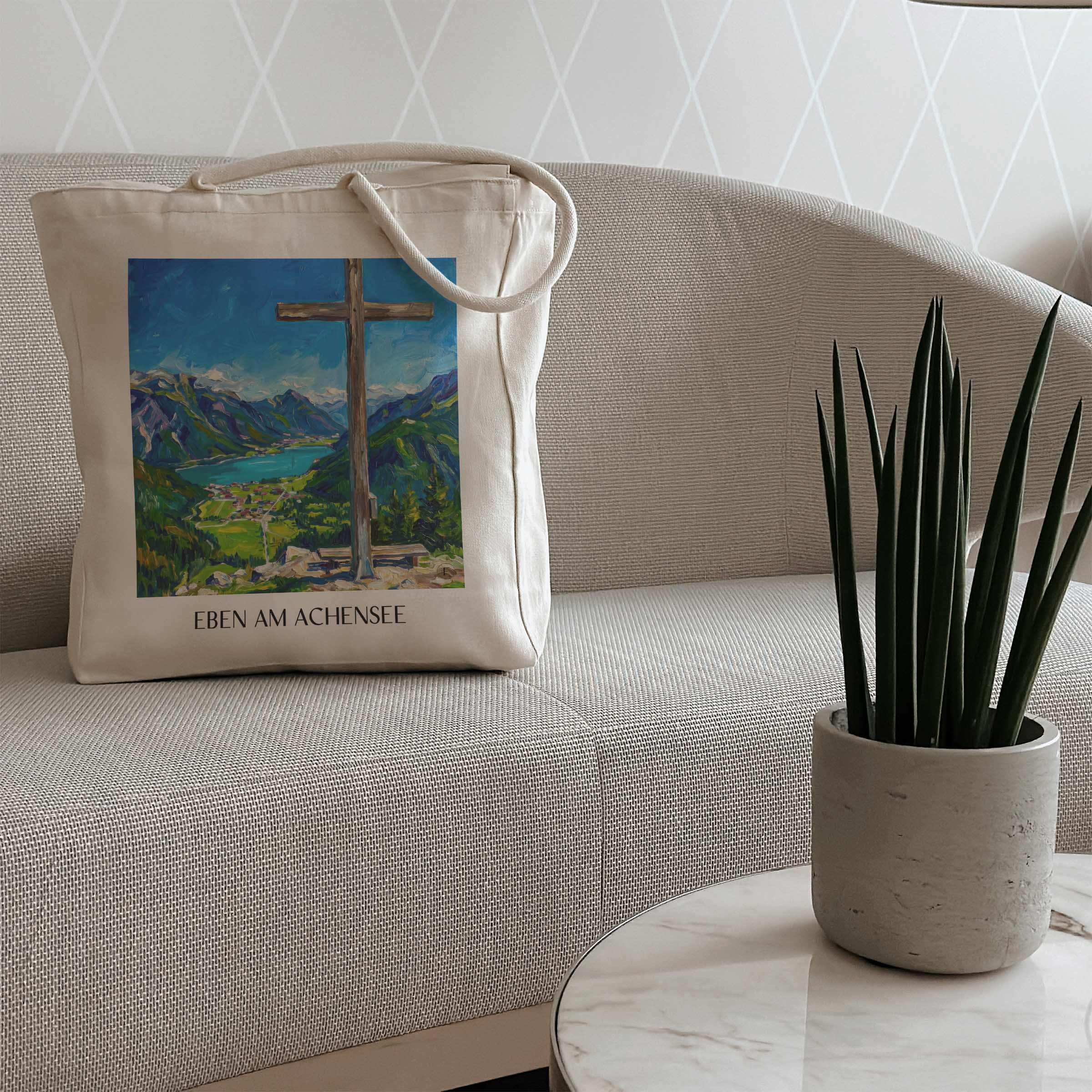 eben-am-achensee-tirol-österreich-einkaufstasche-oil-painting-oelgemaelde