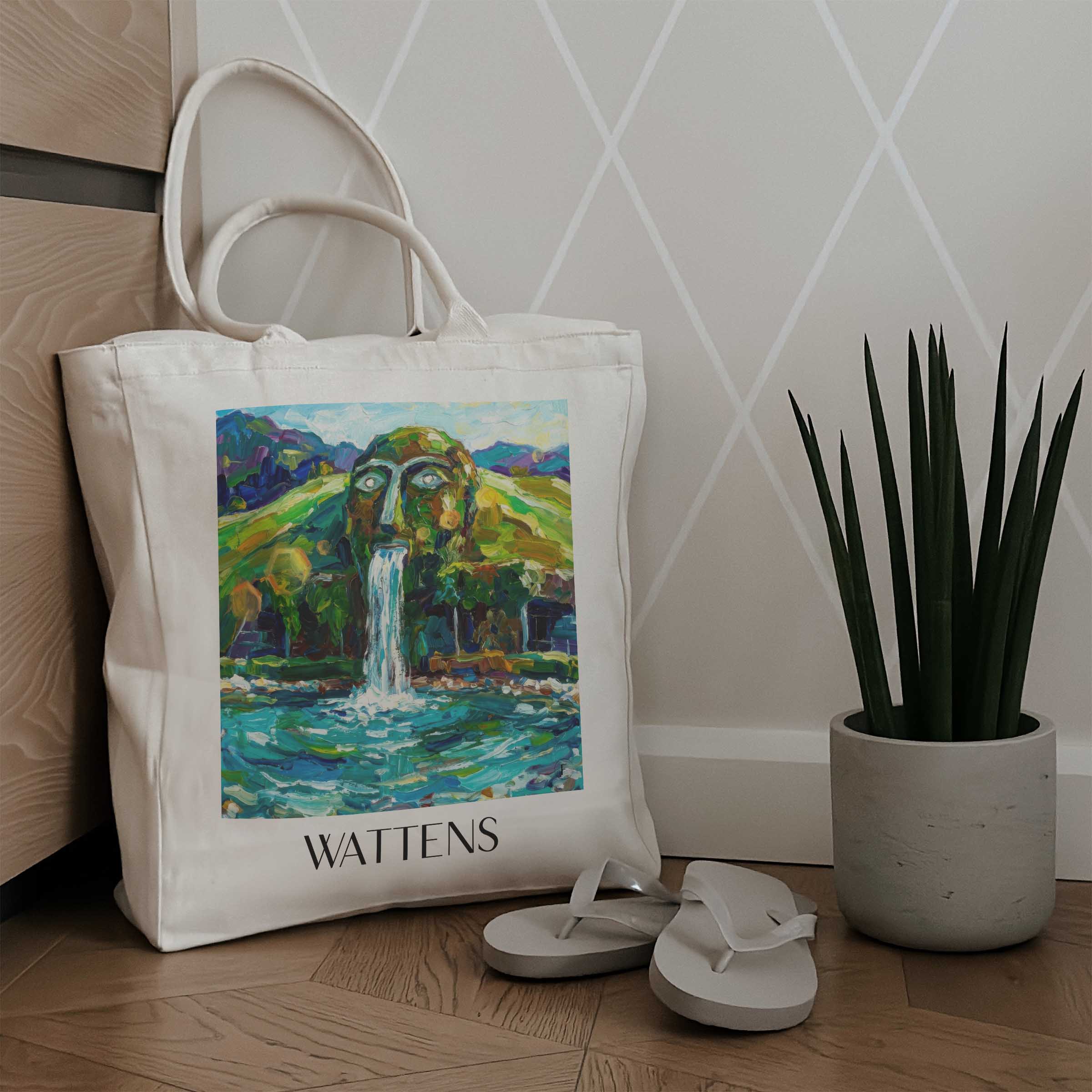 wattens-tirol-österreich-einkaufstasche-oil-painting-oelgemaelde