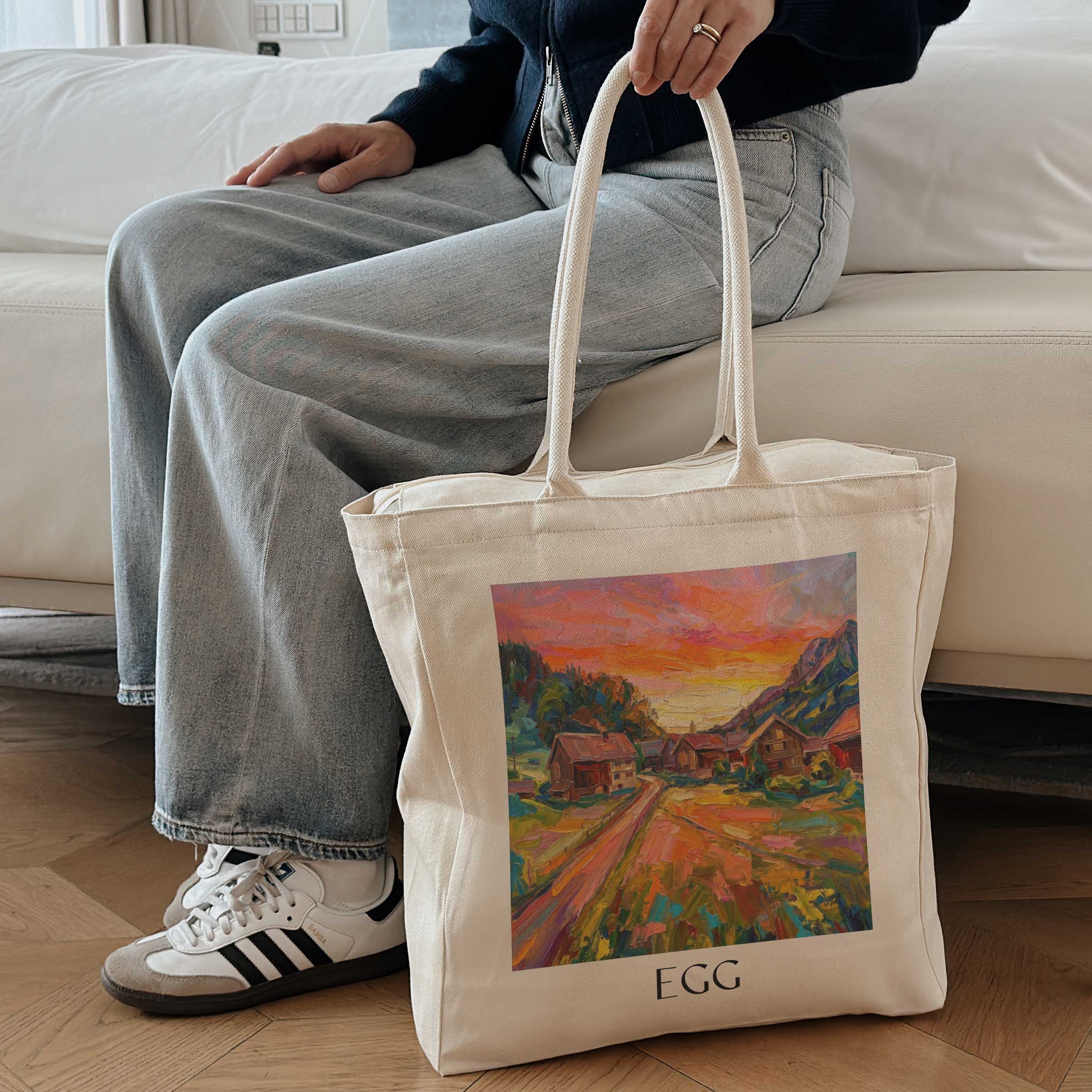 egg-bregenzerwald-österreich-einkaufstasche-oil-painting-oelgemaelde