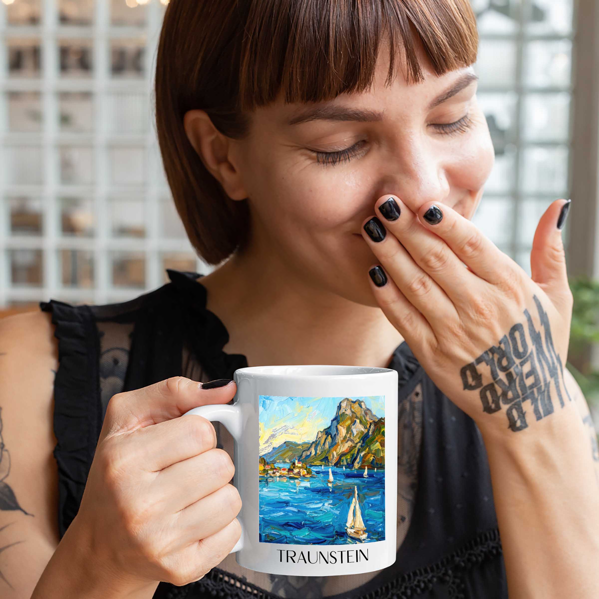 traunstein-gmunden-österreich-kaffeebecher-oil-painting-oelgemaelde