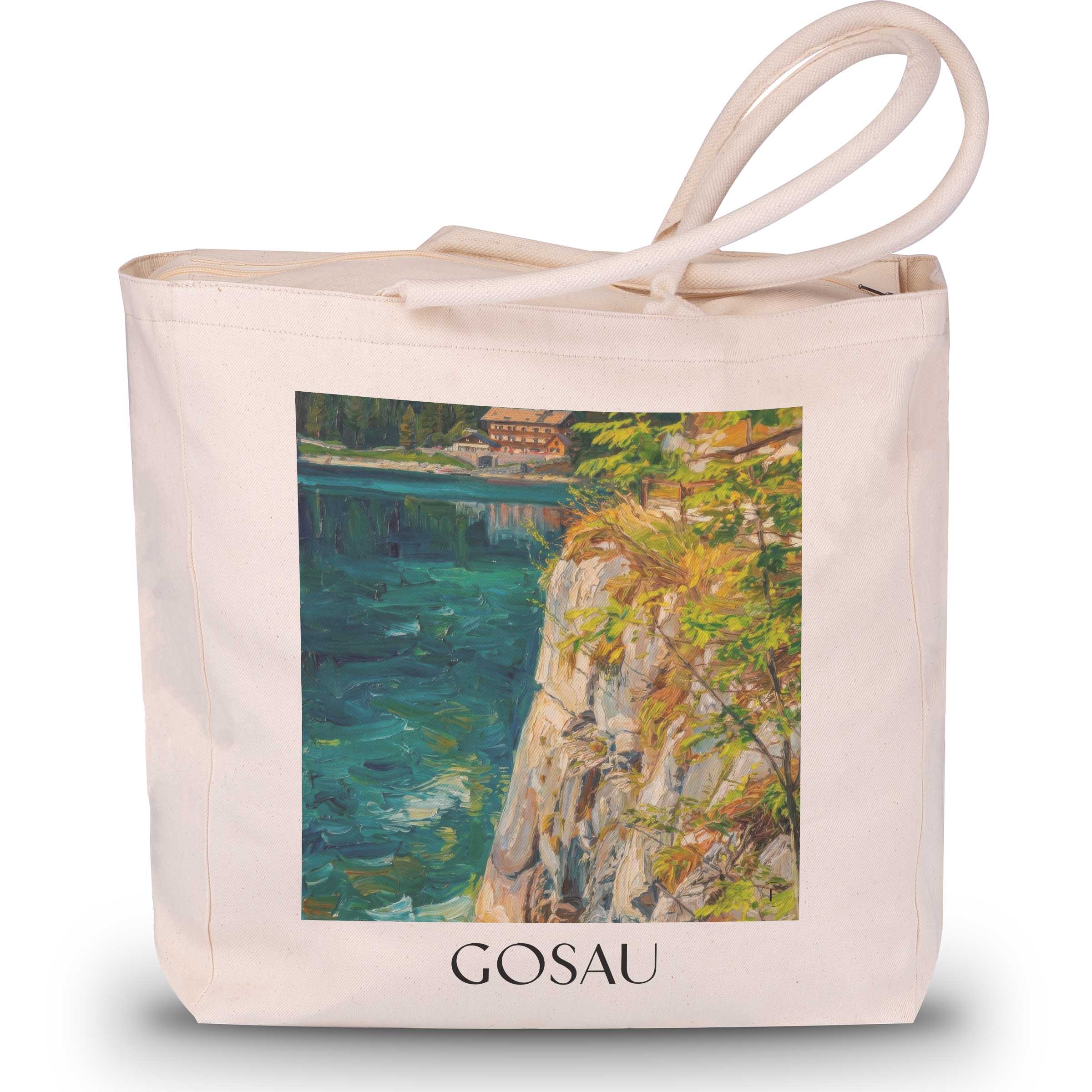 gosau--österreich-österreich-einkaufstasche-oil-painting-oelgemaelde