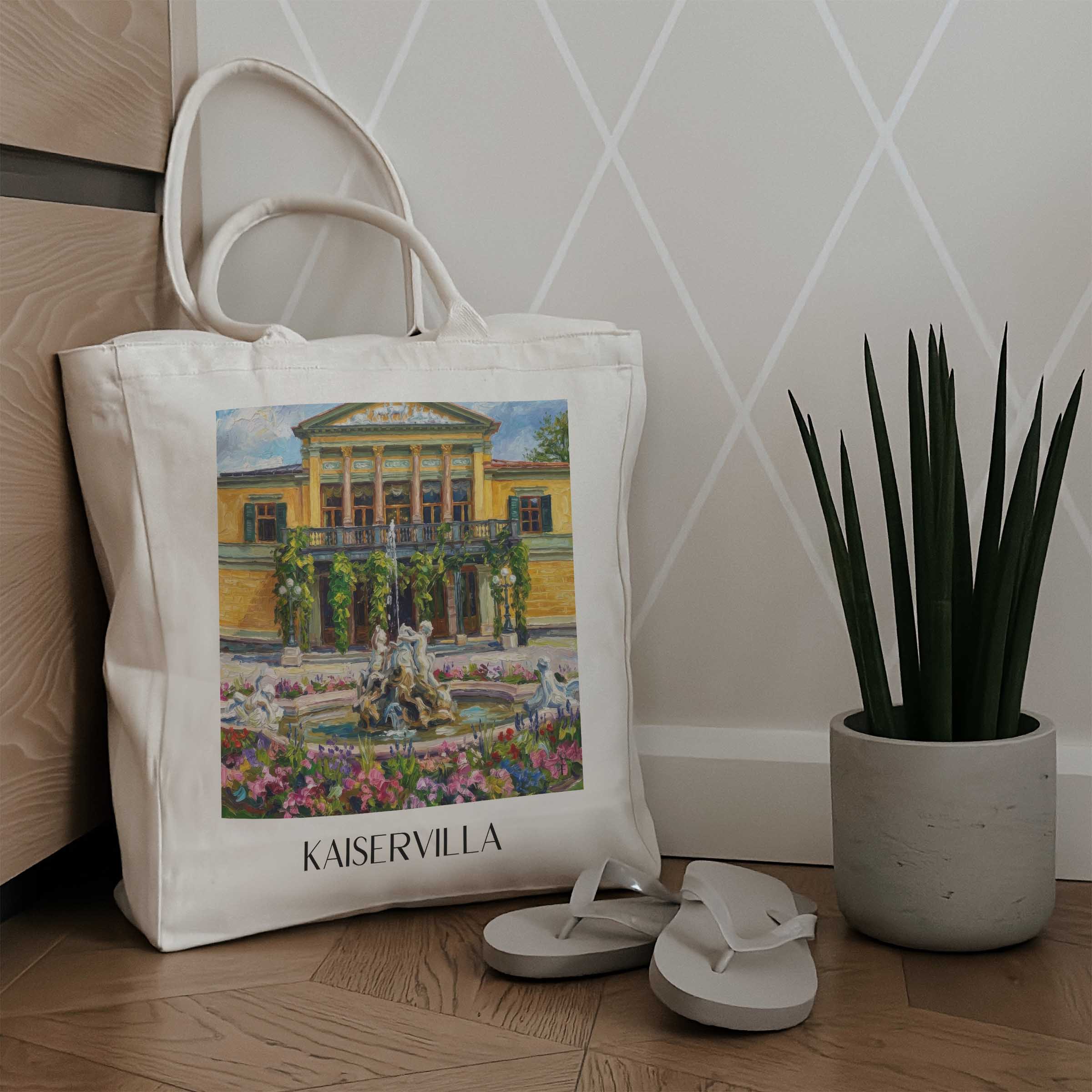 kaiservilla-bad-ischl-österreich-einkaufstasche-oil-painting-oelgemaelde