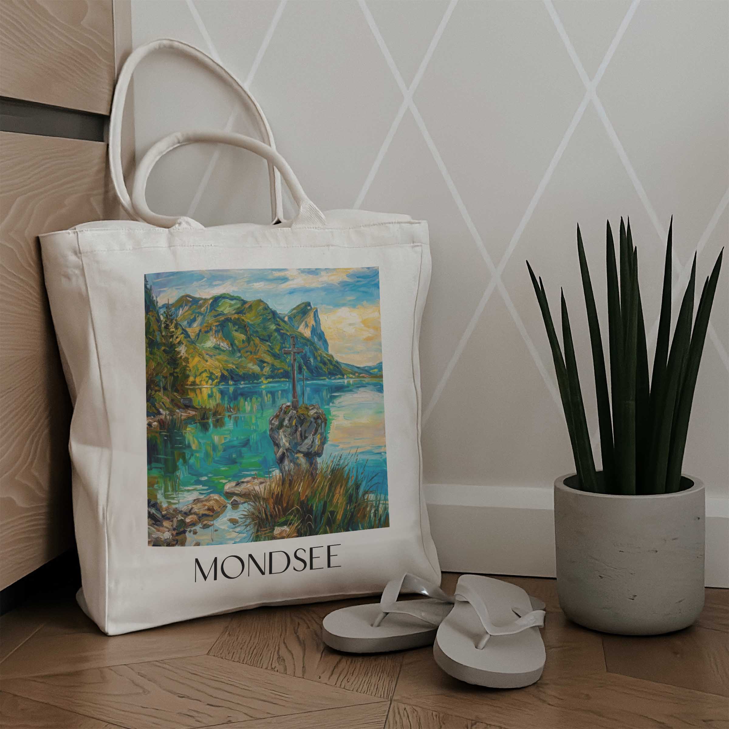 mondsee-österreich-österreich-einkaufstasche-oil-painting-oelgemaelde