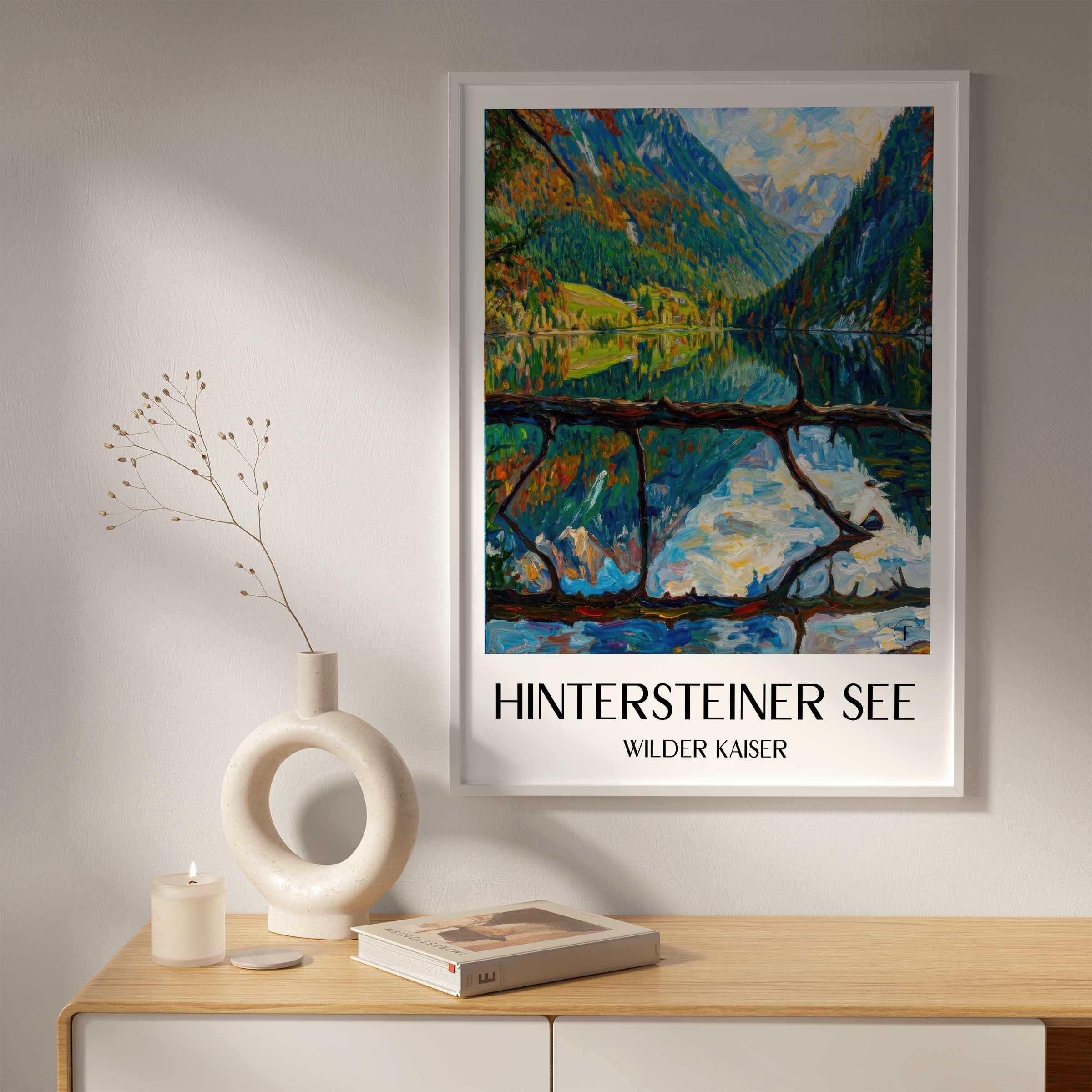hintersteiner-see-wilder-kaiser-österreich-poster-oil-painting-oelgemaelde