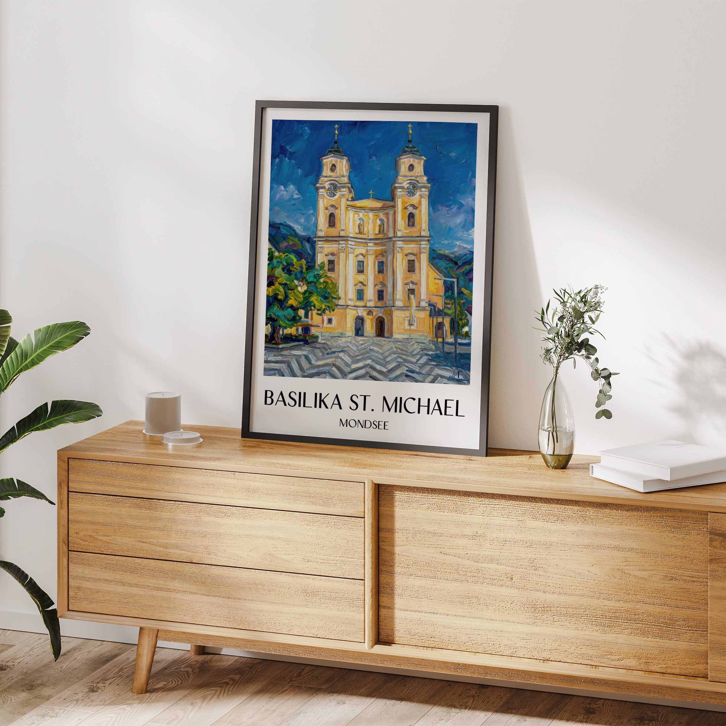 basilika-st.-michael-mondsee-österreich-poster-oil-painting-oelgemaelde