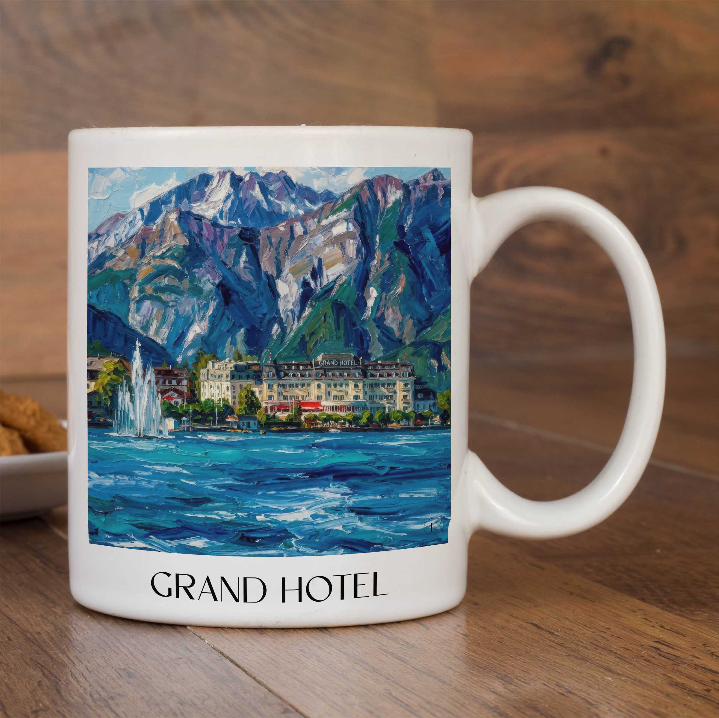 grand-hotel-zell-am-see-österreich-kaffeebecher-oil-painting-oelgemaelde