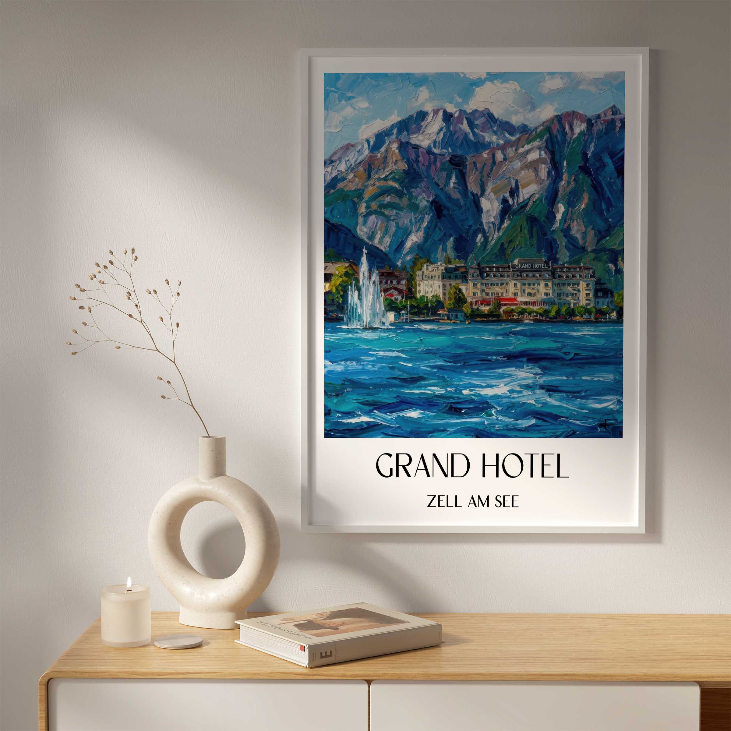 grand-hotel-zell-am-see-österreich-poster-oil-painting-oelgemaelde