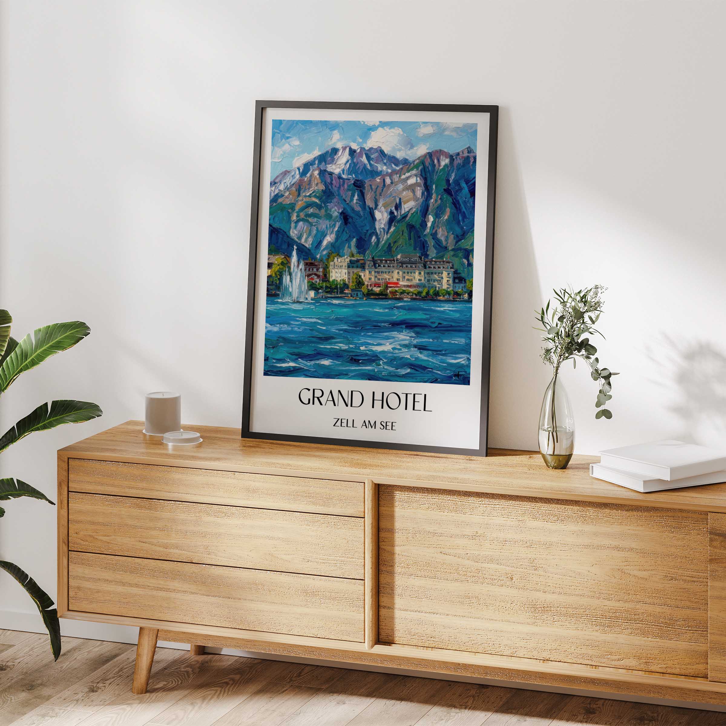 grand-hotel-zell-am-see-österreich-poster-oil-painting-oelgemaelde