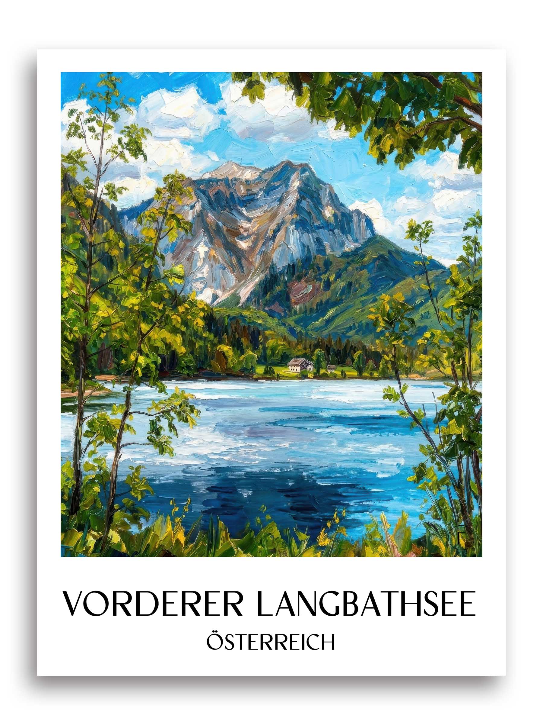 vorderer-langbathsee-österreich-österreich-poster-oil-painting-oelgemaelde
