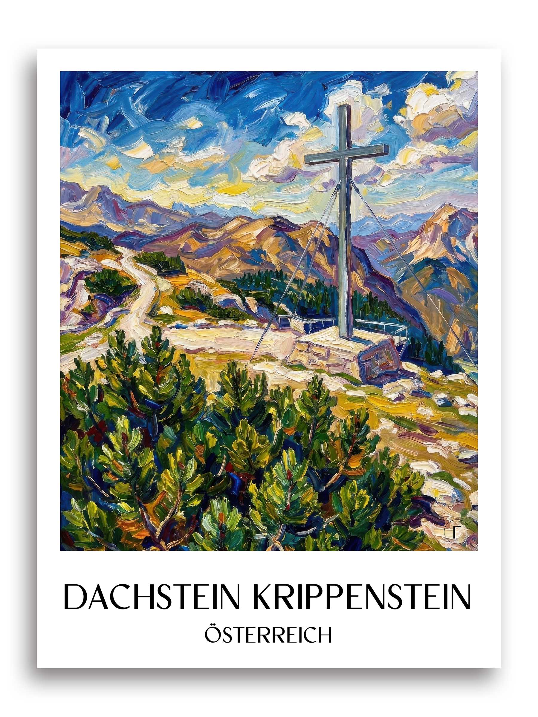 dachstein-krippenstein-österreich-österreich-poster-oil-painting-oelgemaelde