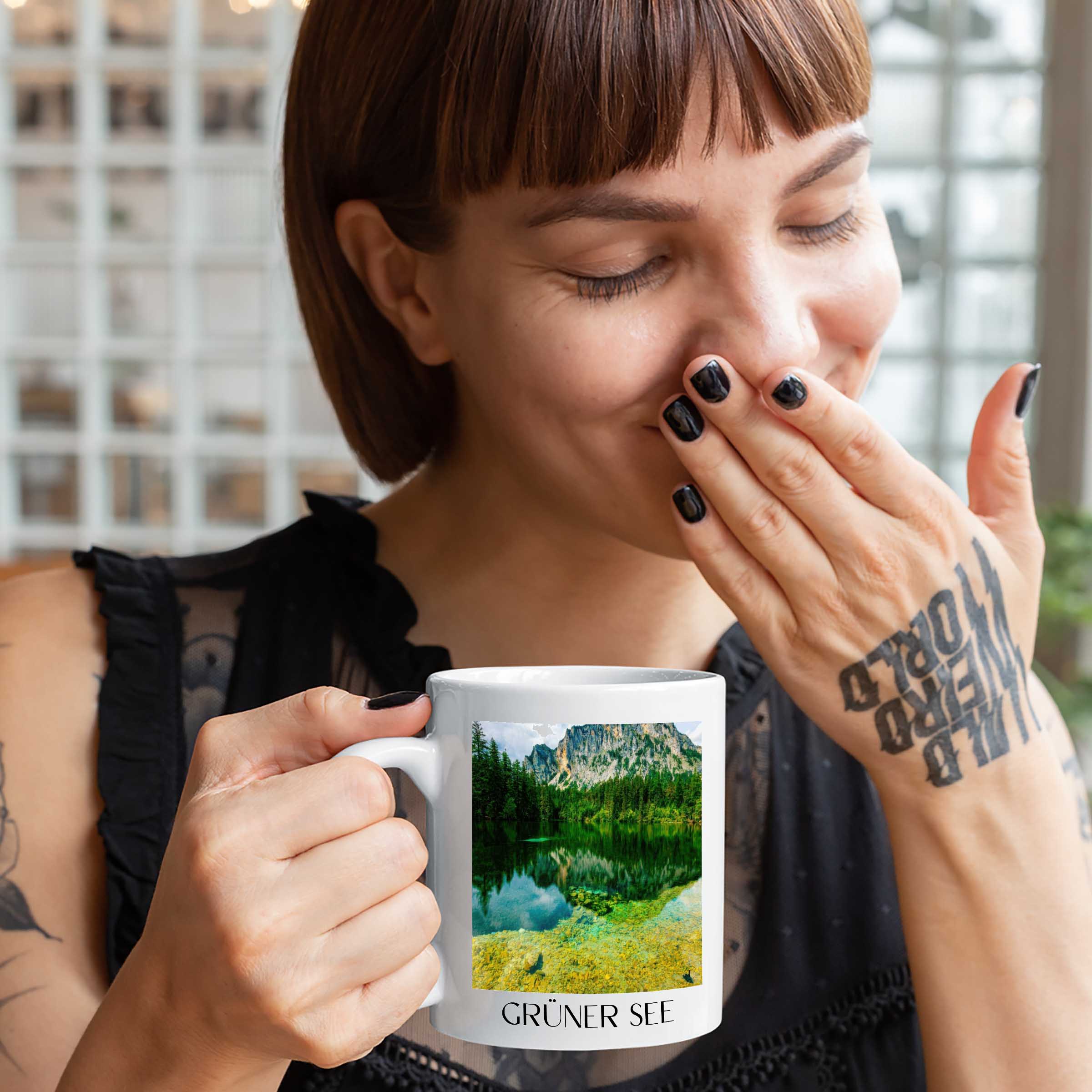 grüner-see-steiermark-österreich-kaffeebecher-oil-painting-oelgemaelde