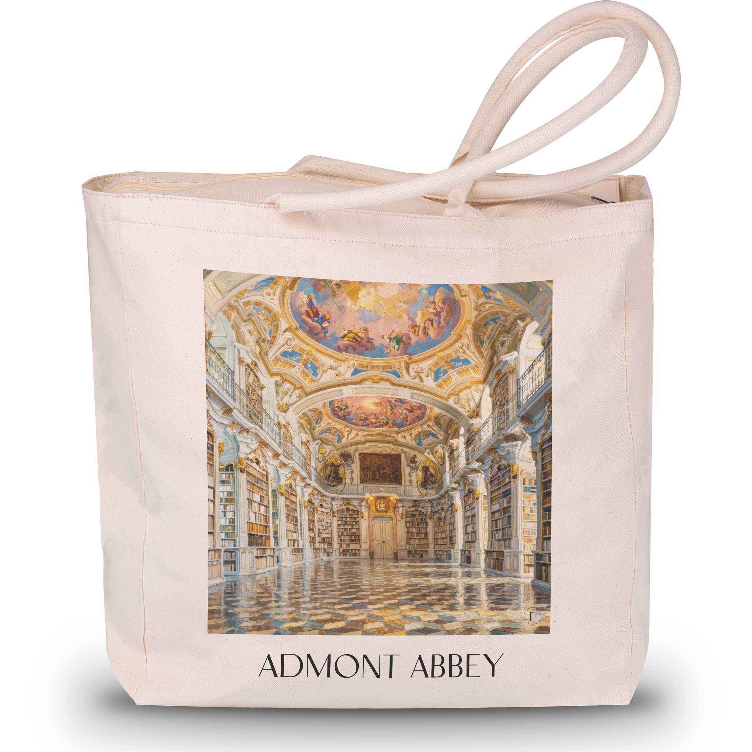 Stift Admont Shopping Tasche - Steiermark - Österreich Tote Bag - Einkaufstasche im Ölgemälde Stil
