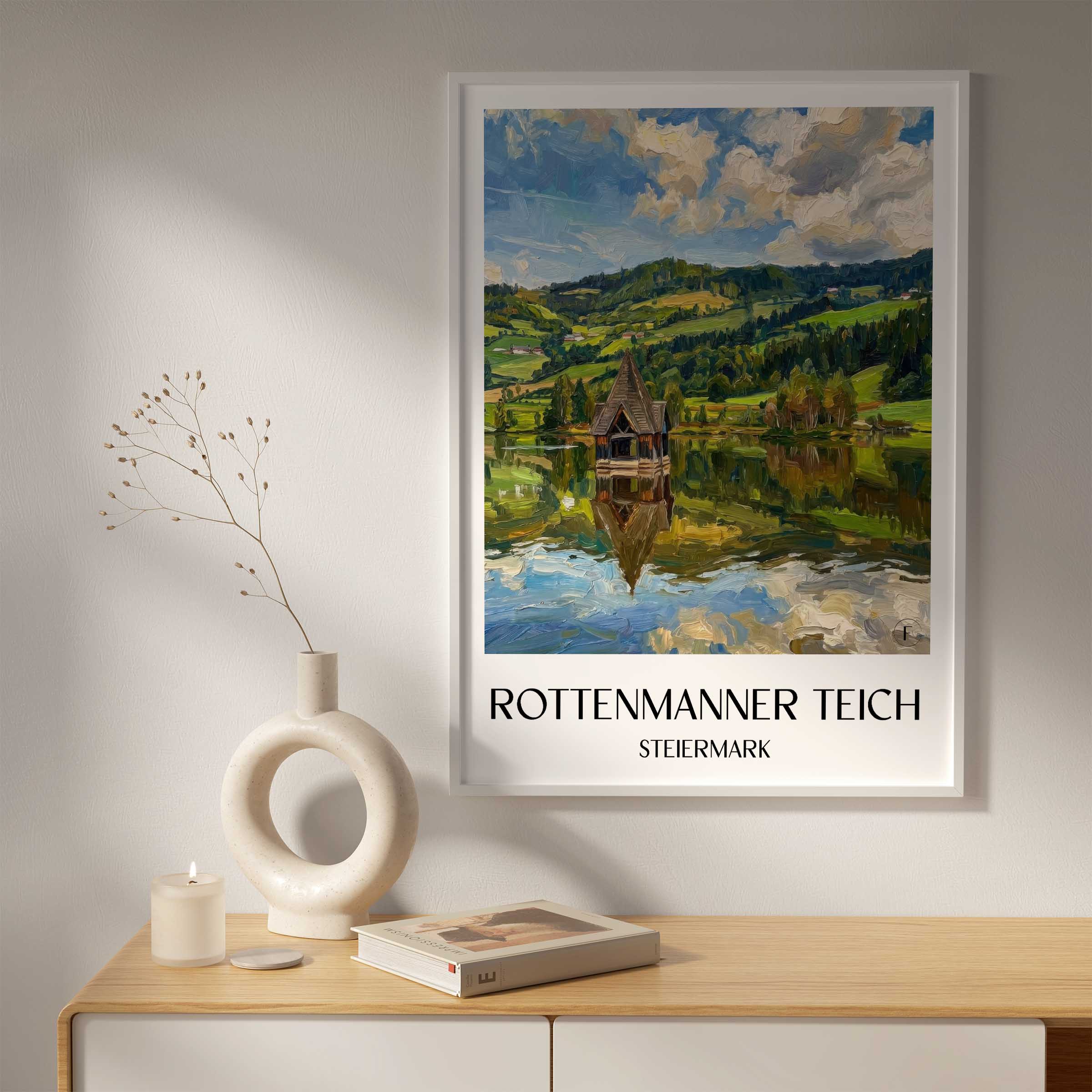 rottenmanner-teich-steiermark-österreich-poster-oil-painting-oelgemaelde