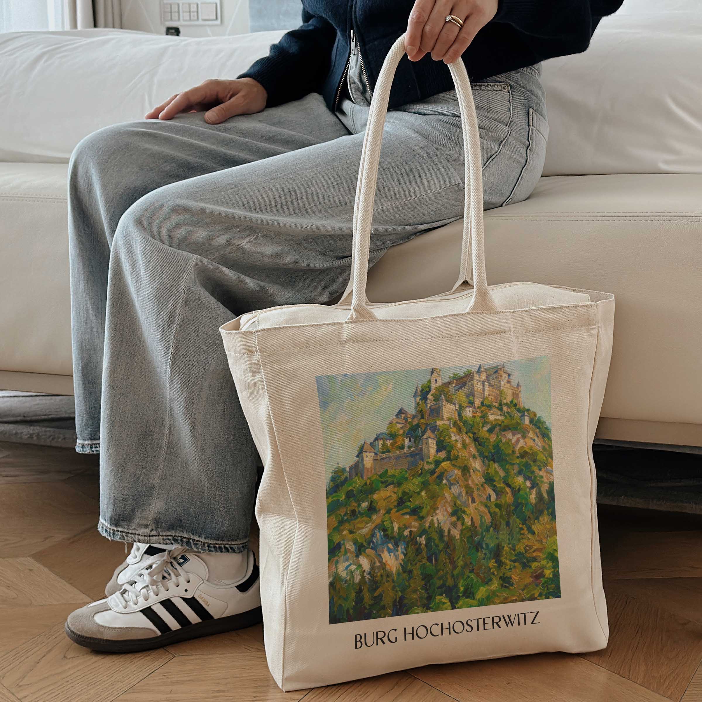 burg-hochosterwitz-kärnten-österreich-einkaufstasche-oil-painting-oelgemaelde