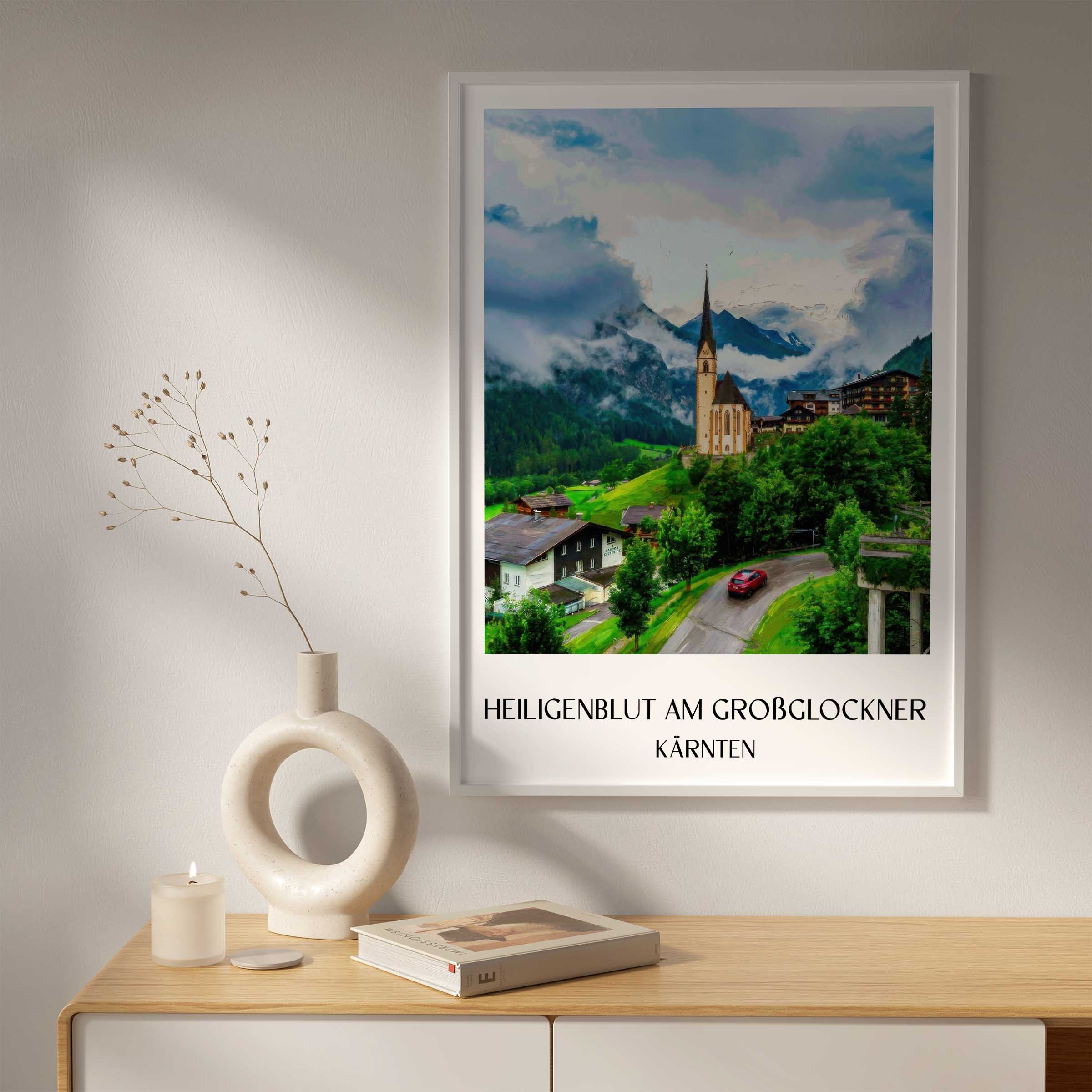 heiligenblut-am-großglockner-kärnten-österreich-poster-oil-painting-oelgemaelde