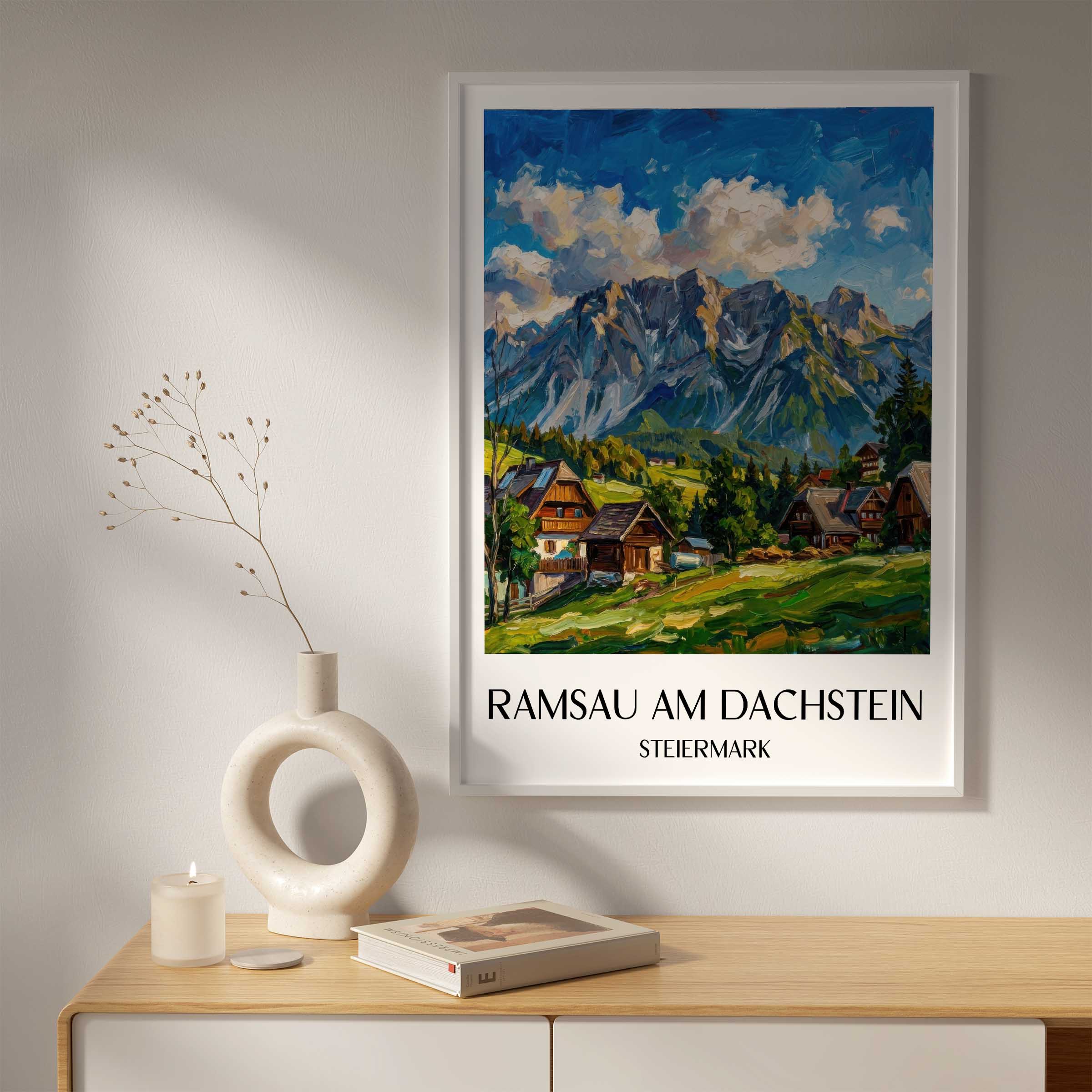 ramsau-am-dachstein-steiermark-österreich-poster-oil-painting-oelgemaelde