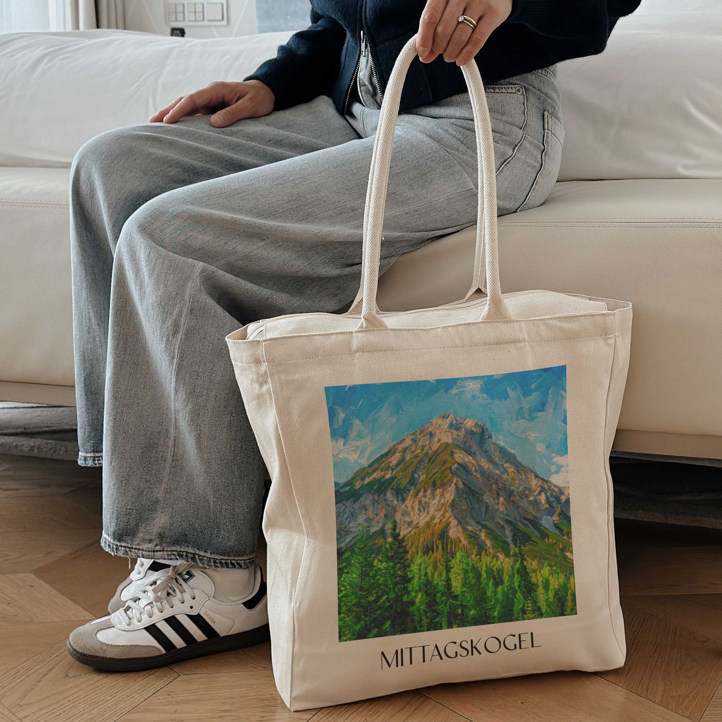 mittagskogel-kärnten-österreich-einkaufstasche-oil-painting-oelgemaelde