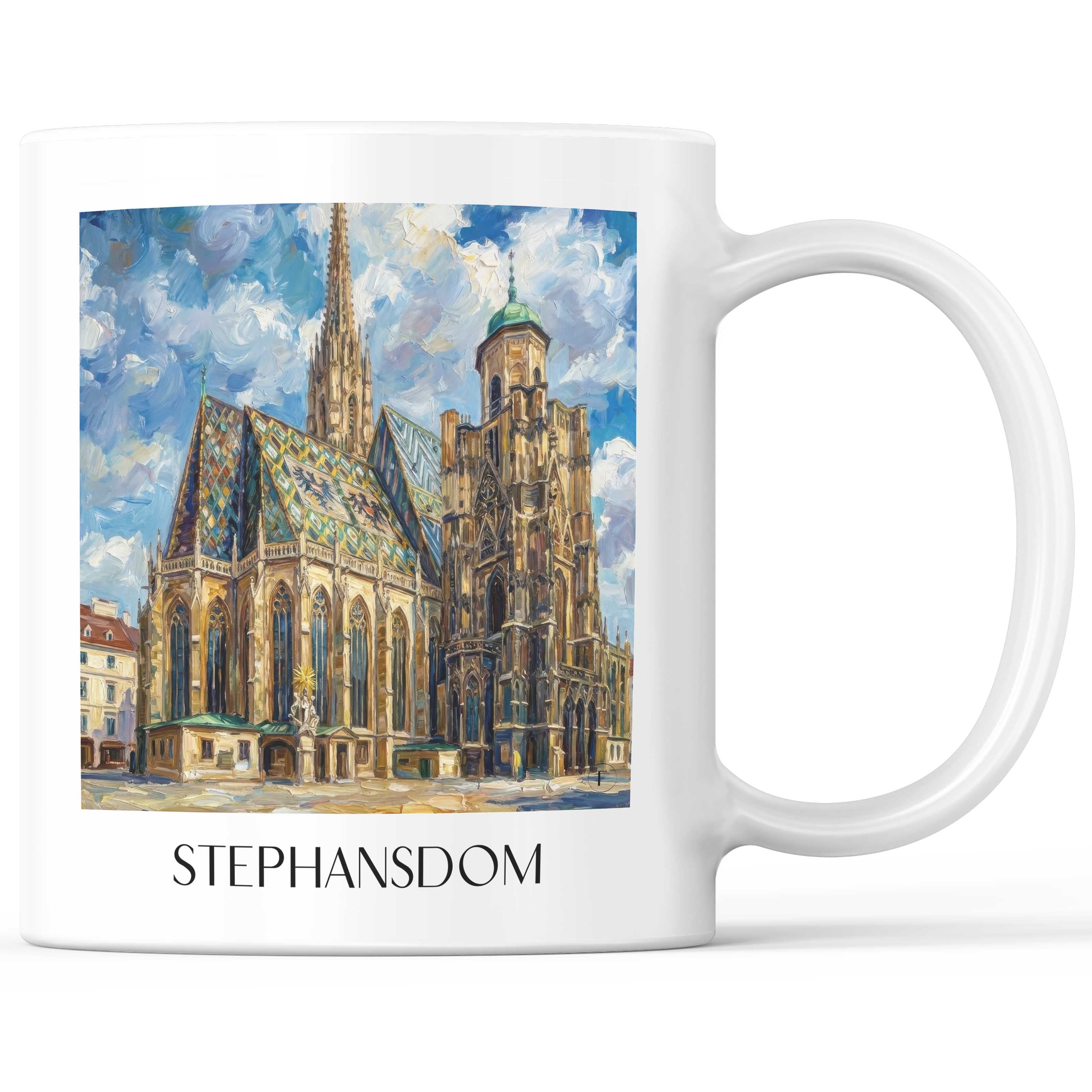 stephansdom-wien-österreich-kaffeebecher-oil-painting-oelgemaelde