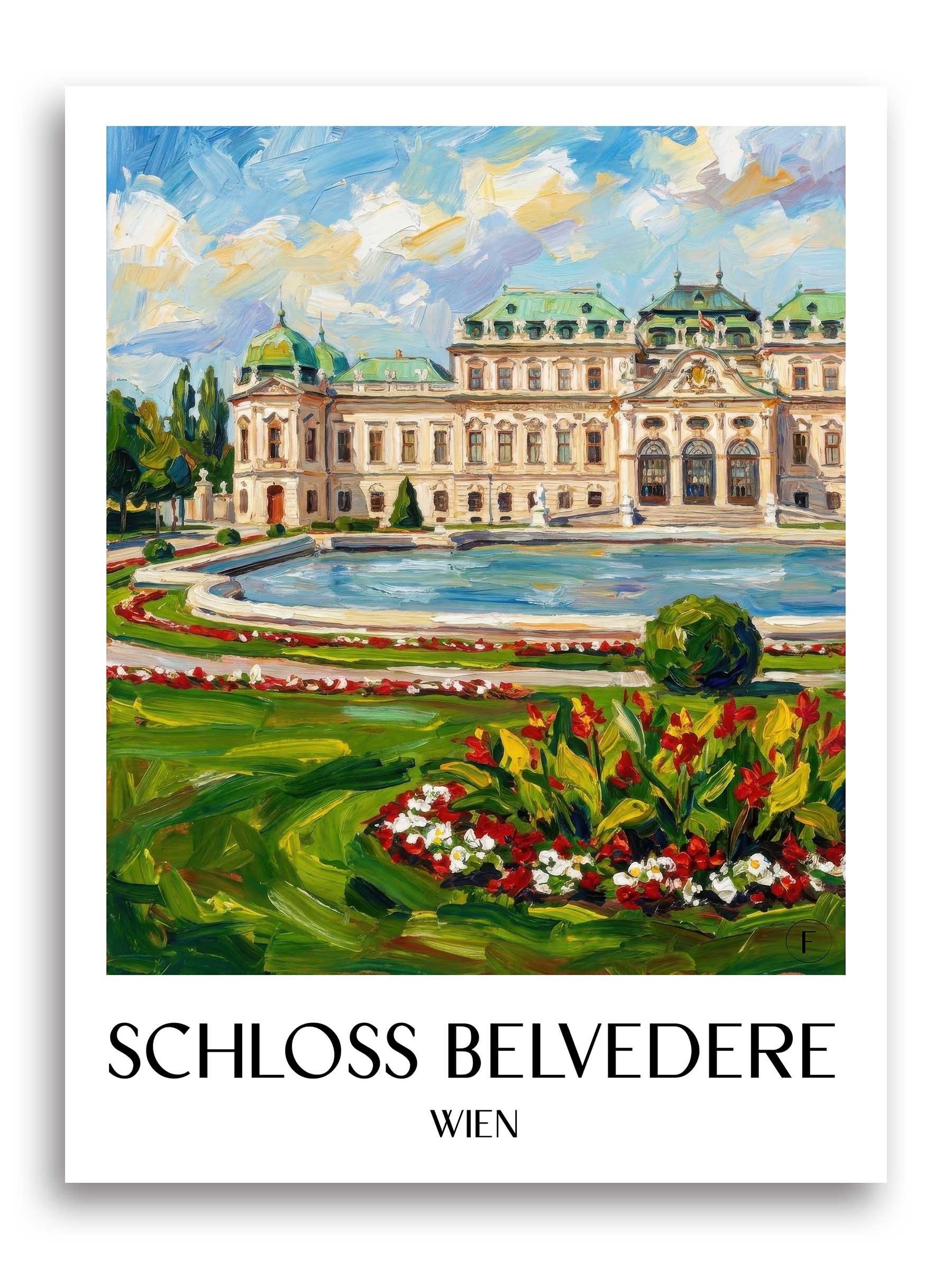 schloss-belvedere-wien-österreich-poster-oil-painting-oelgemaelde