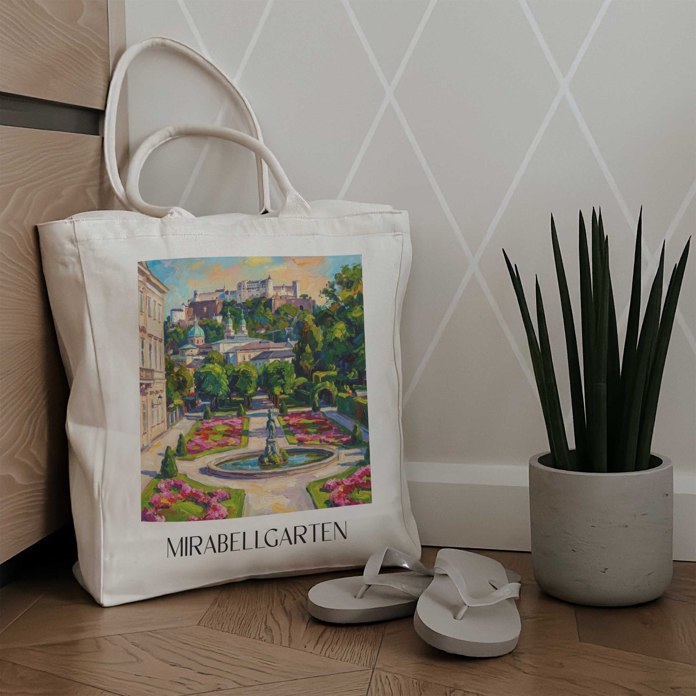 mirabellgarten-salzburg-österreich-einkaufstasche-oil-painting-oelgemaelde