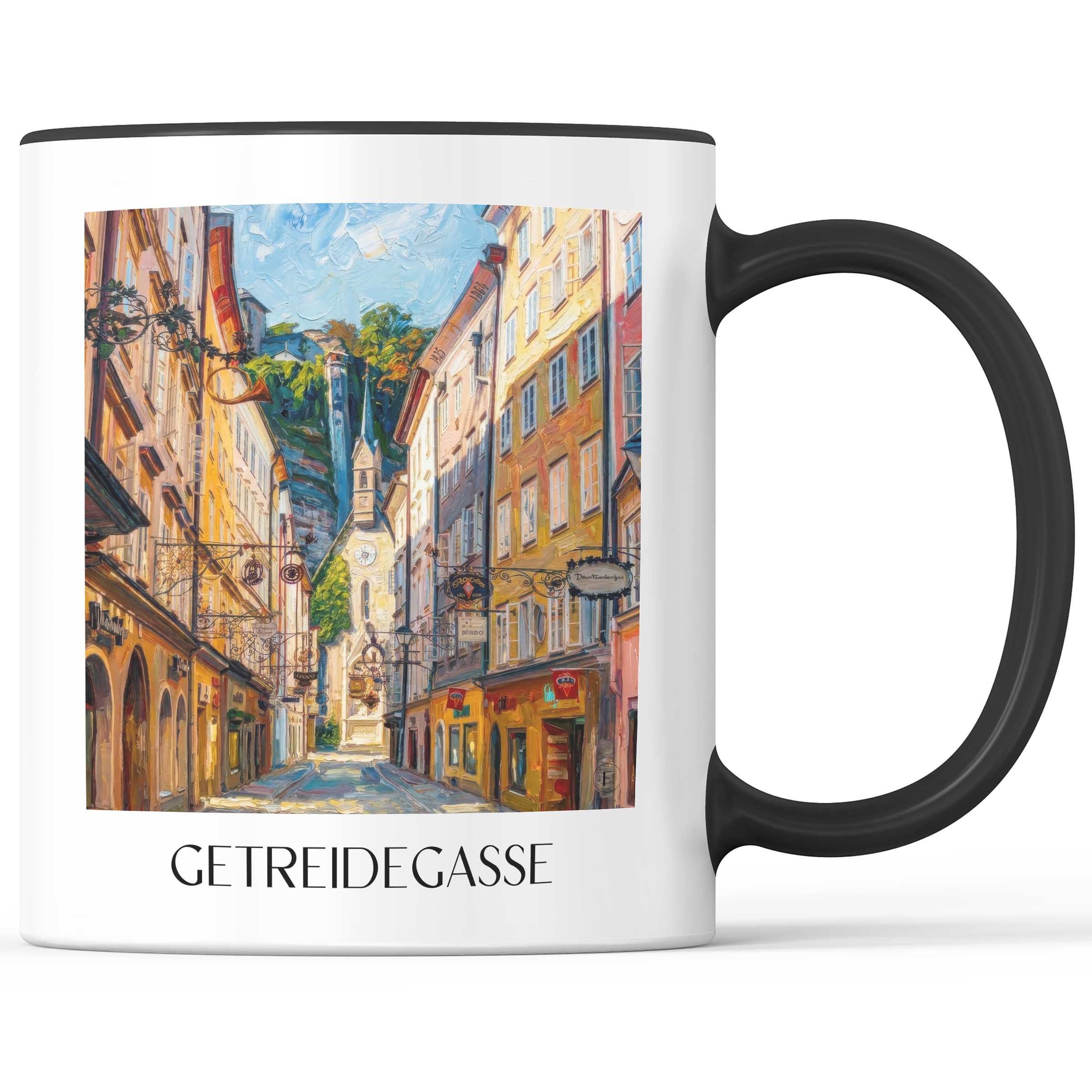 getreidegasse-salzburg-österreich-kaffeebecher-oil-painting-oelgemaelde