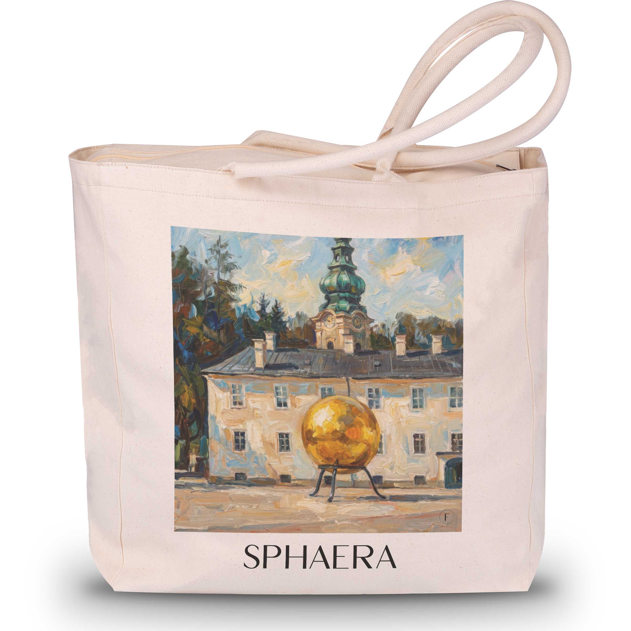 Sphaera Shopping Tasche - Salzburg - Österreich Tote Bag - Einkaufstasche im Ölgemälde Stil