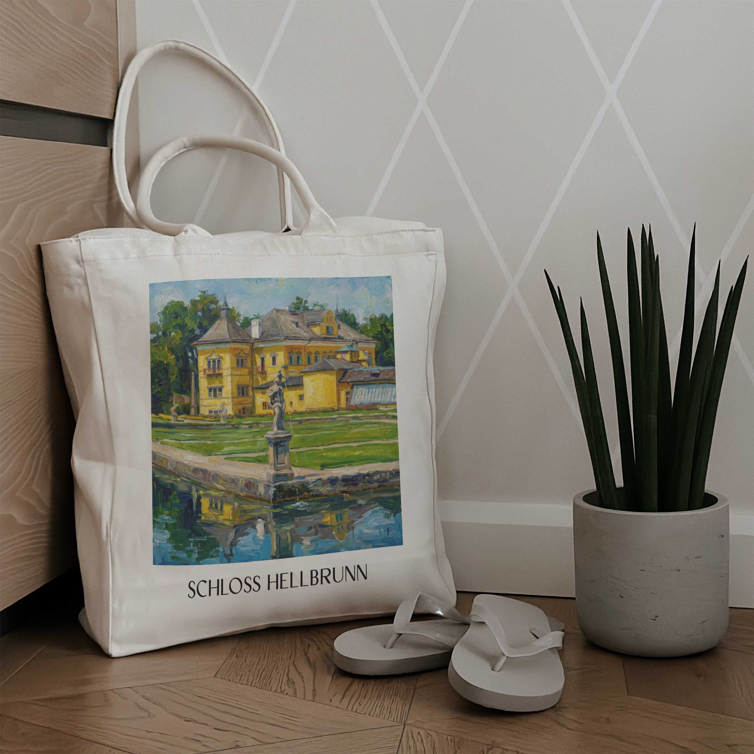 schloss-hellbrunn-salzburg-österreich-einkaufstasche-oil-painting-oelgemaelde