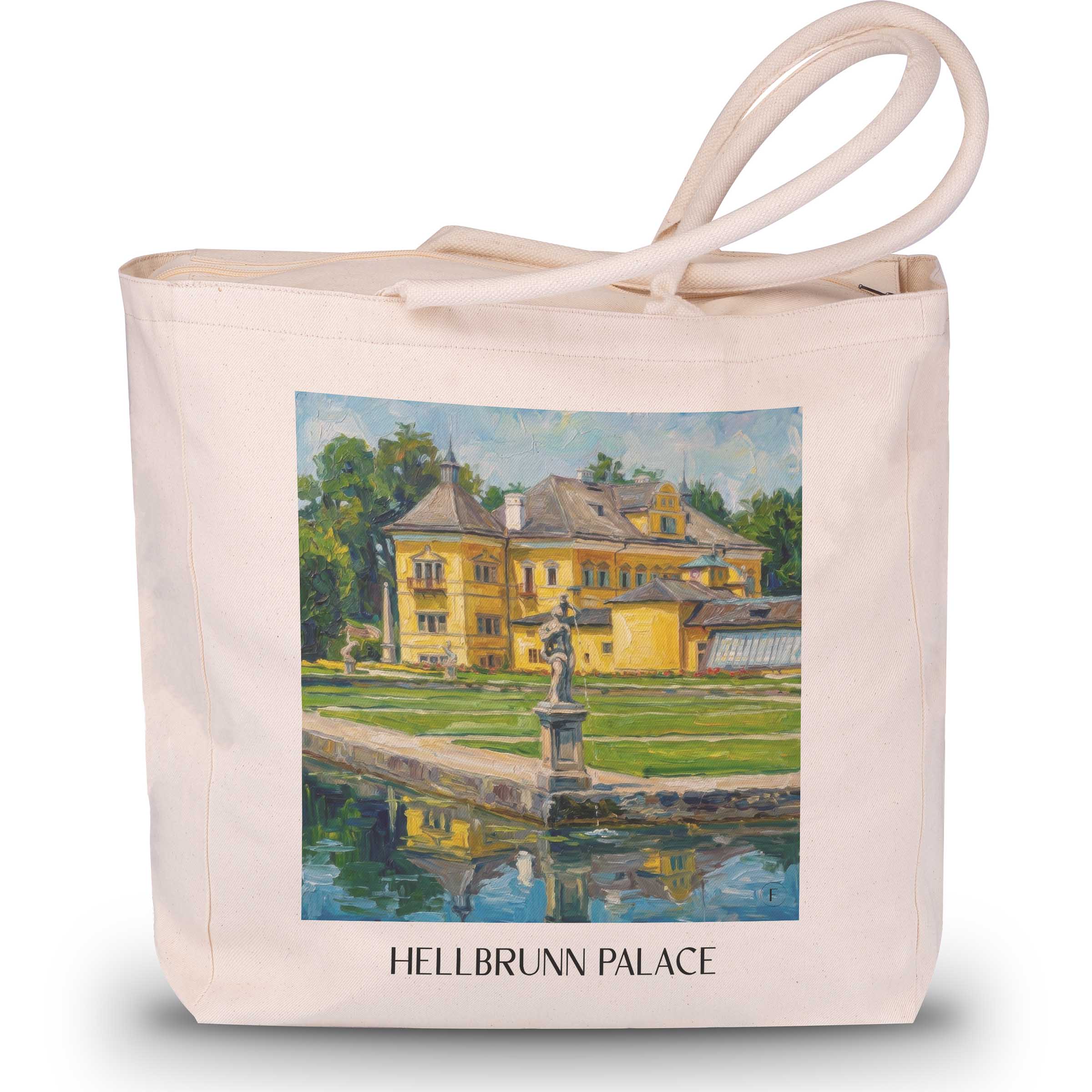 Schloss Hellbrunn Shopping Tasche - Salzburg - Österreich Tote Bag - Einkaufstasche im Ölgemälde Stil