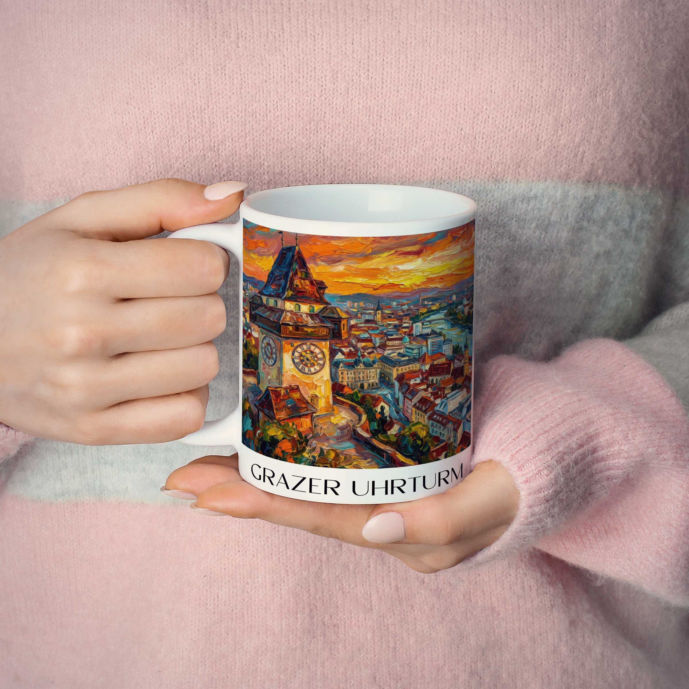 grazer-uhrturm-österreich-österreich-kaffeebecher-oil-painting-oelgemaelde