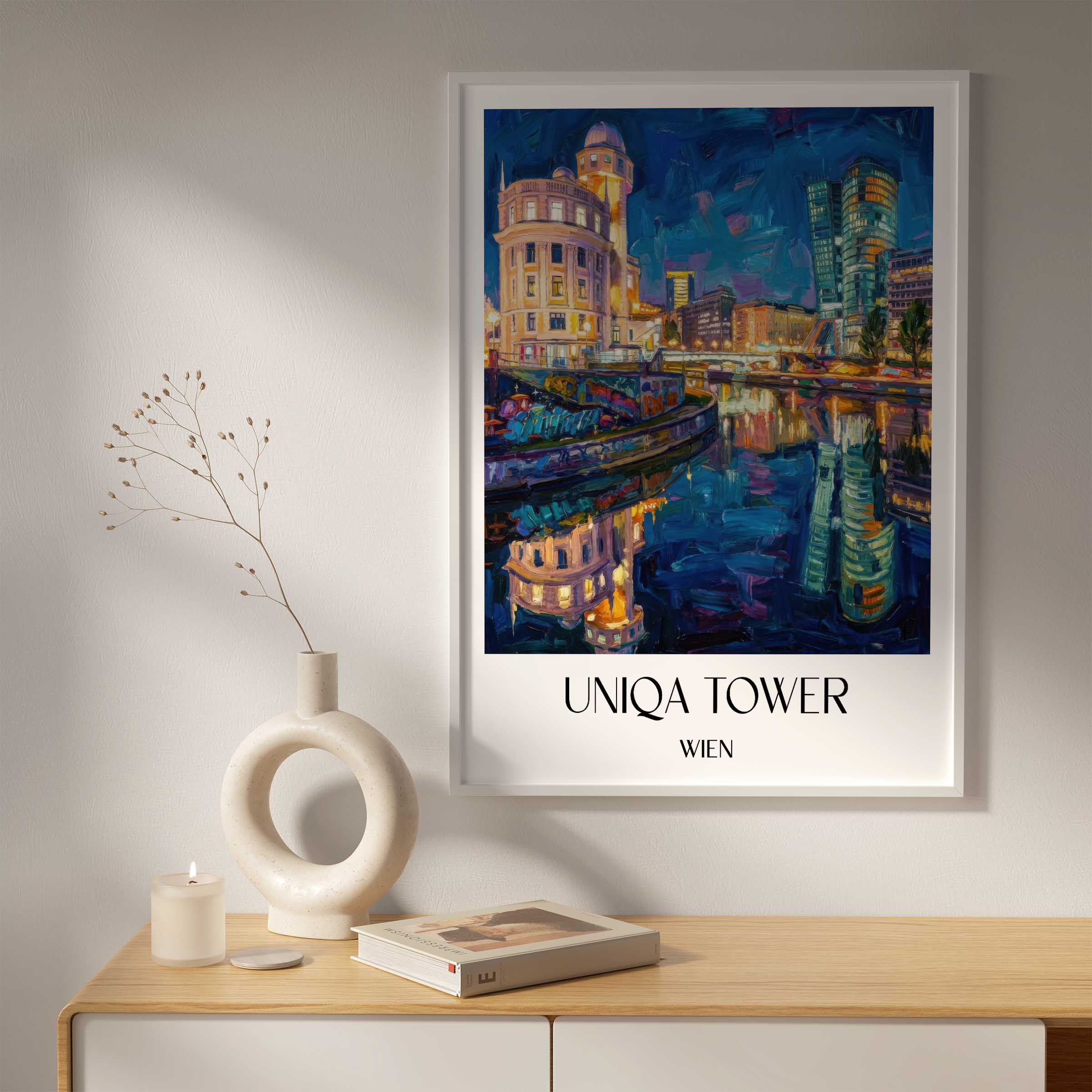 uniqa-tower-wien-österreich-poster-oil-painting-oelgemaelde
