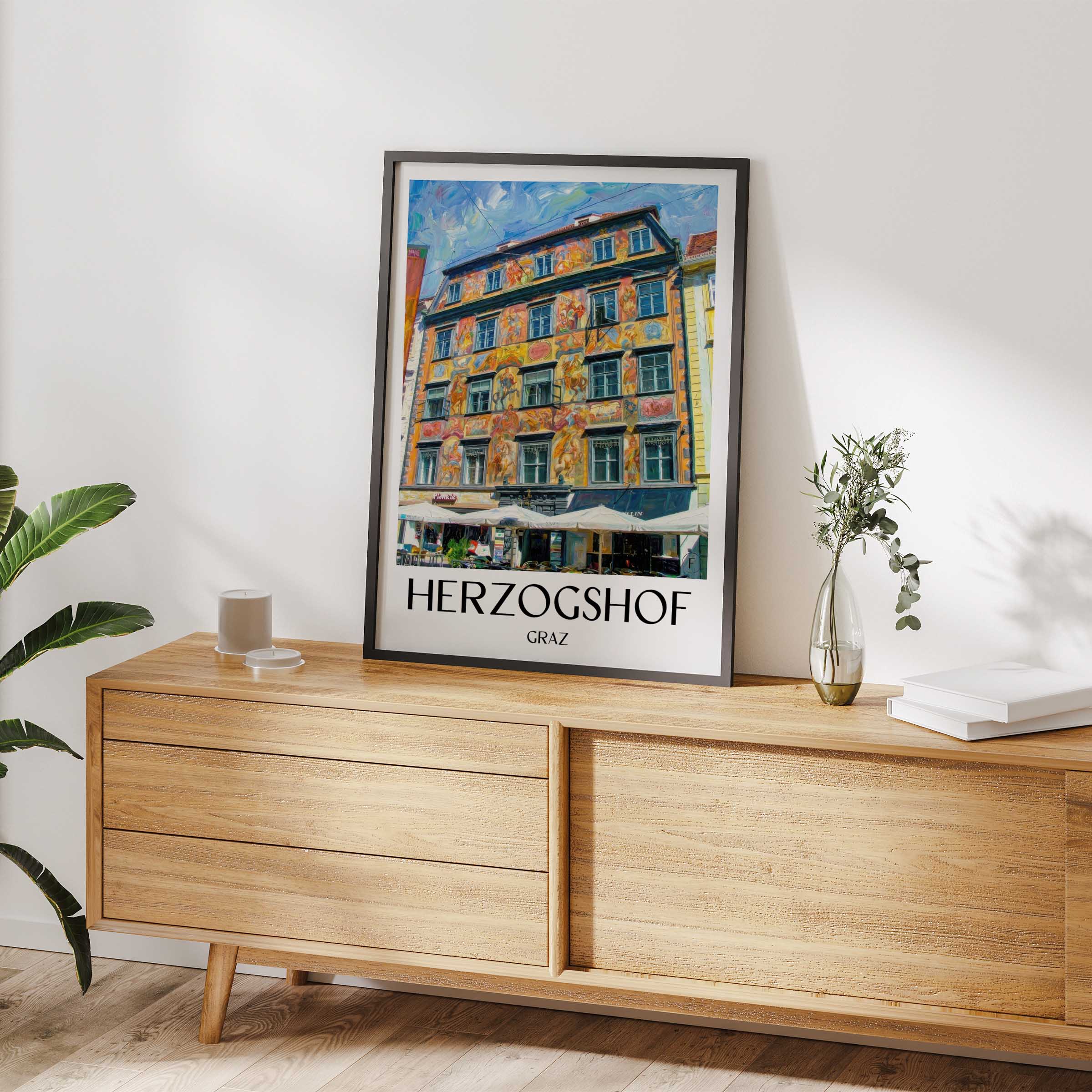 herzogshof-graz-österreich-poster-oil-painting-oelgemaelde