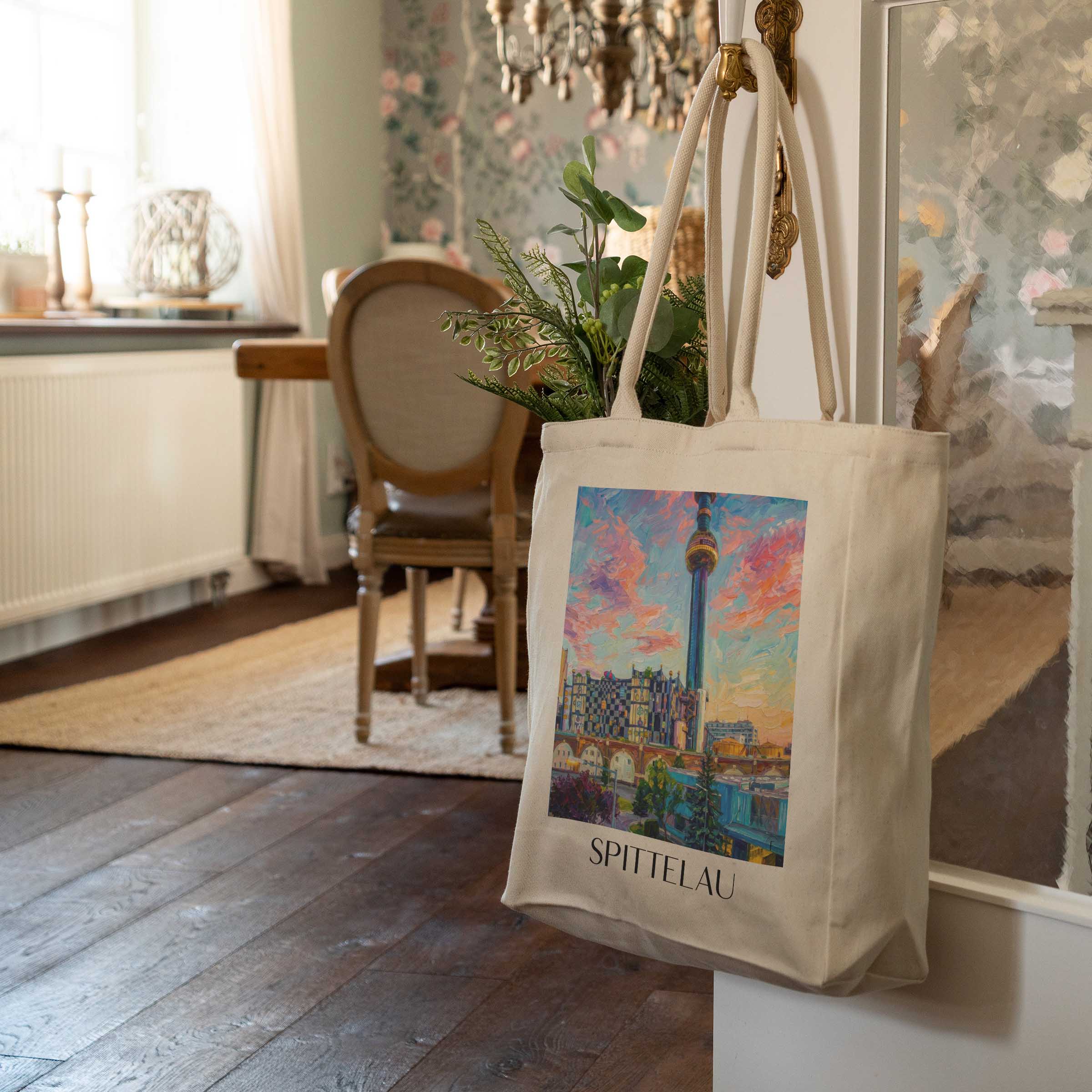 spittelau-wien-österreich-einkaufstasche-oil-painting-oelgemaelde