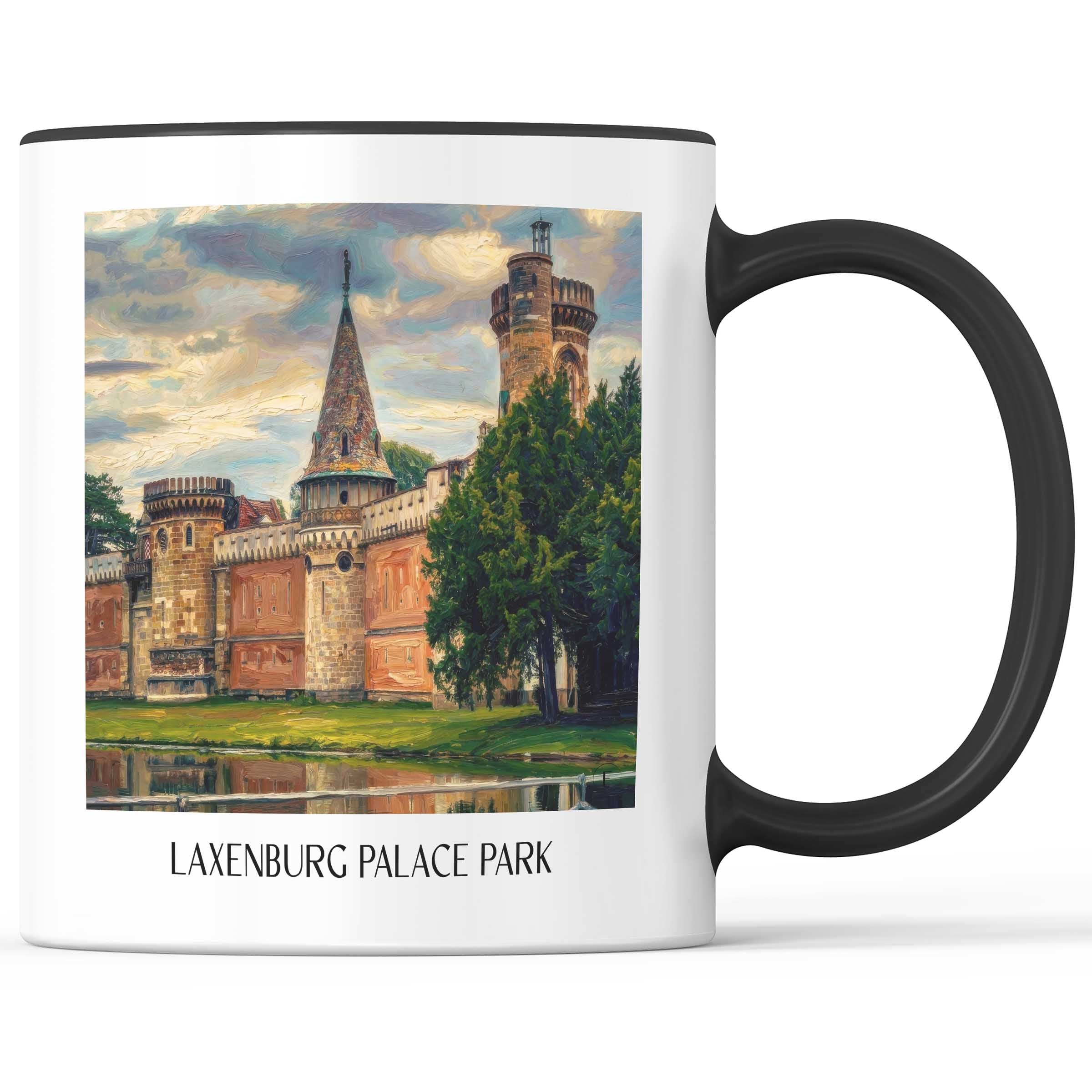 Schlosspark Laxenburg Kaffeebecher - Österreich - Österreich Becher - Kaffeetasse im Ölgemälde Stil